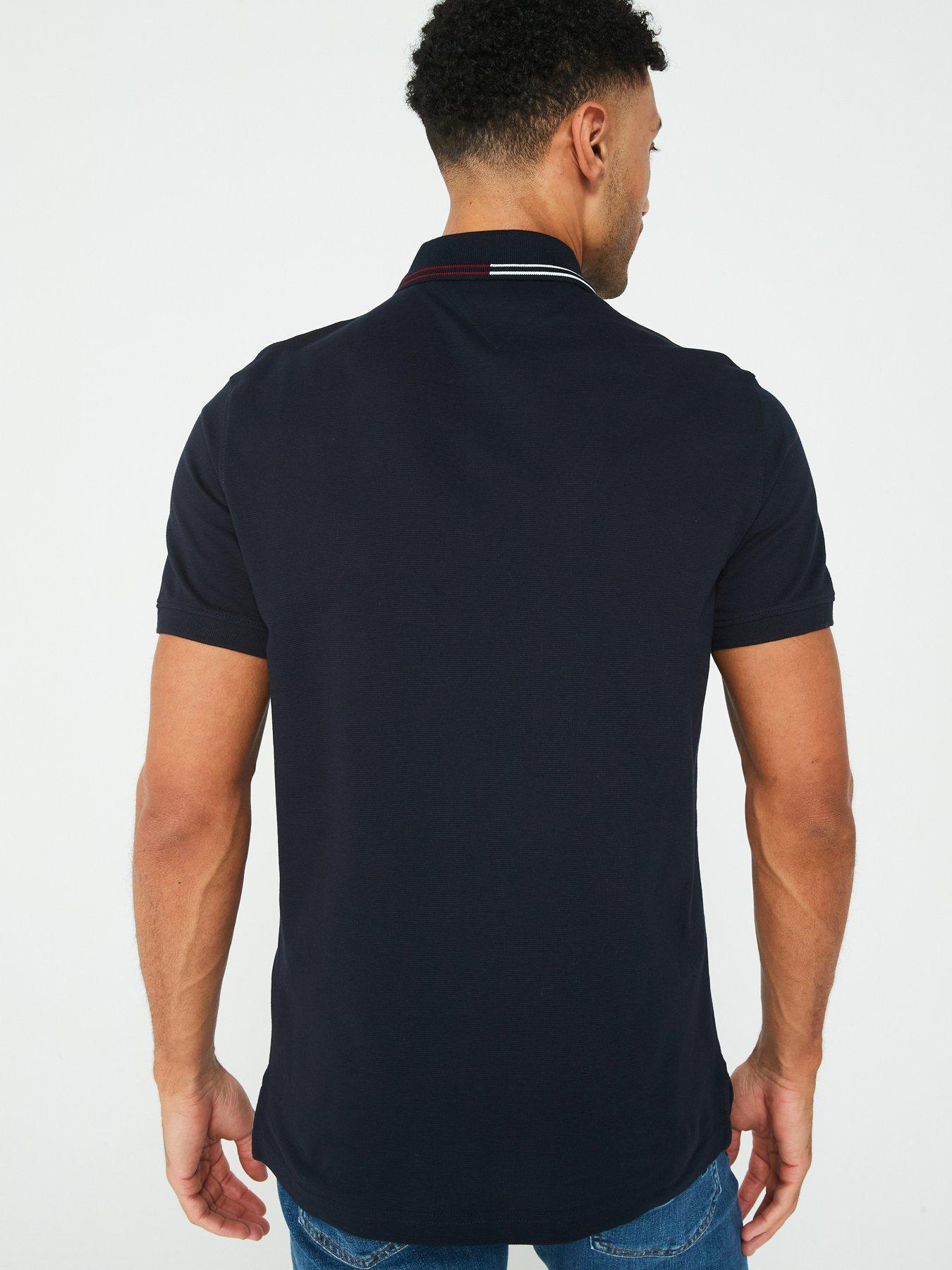 tommy-hilfiger-tommy-hilfiger-zip-placket-tipping-regular-fit-polo-shirt-navystillFront