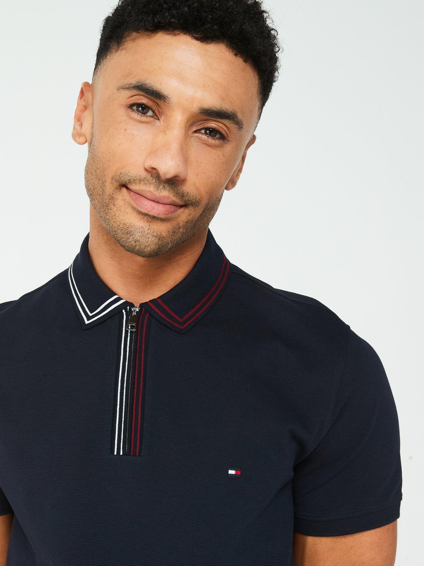 tommy-hilfiger-tommy-hilfiger-zip-placket-tipping-regular-fit-polo-shirt-navydetail