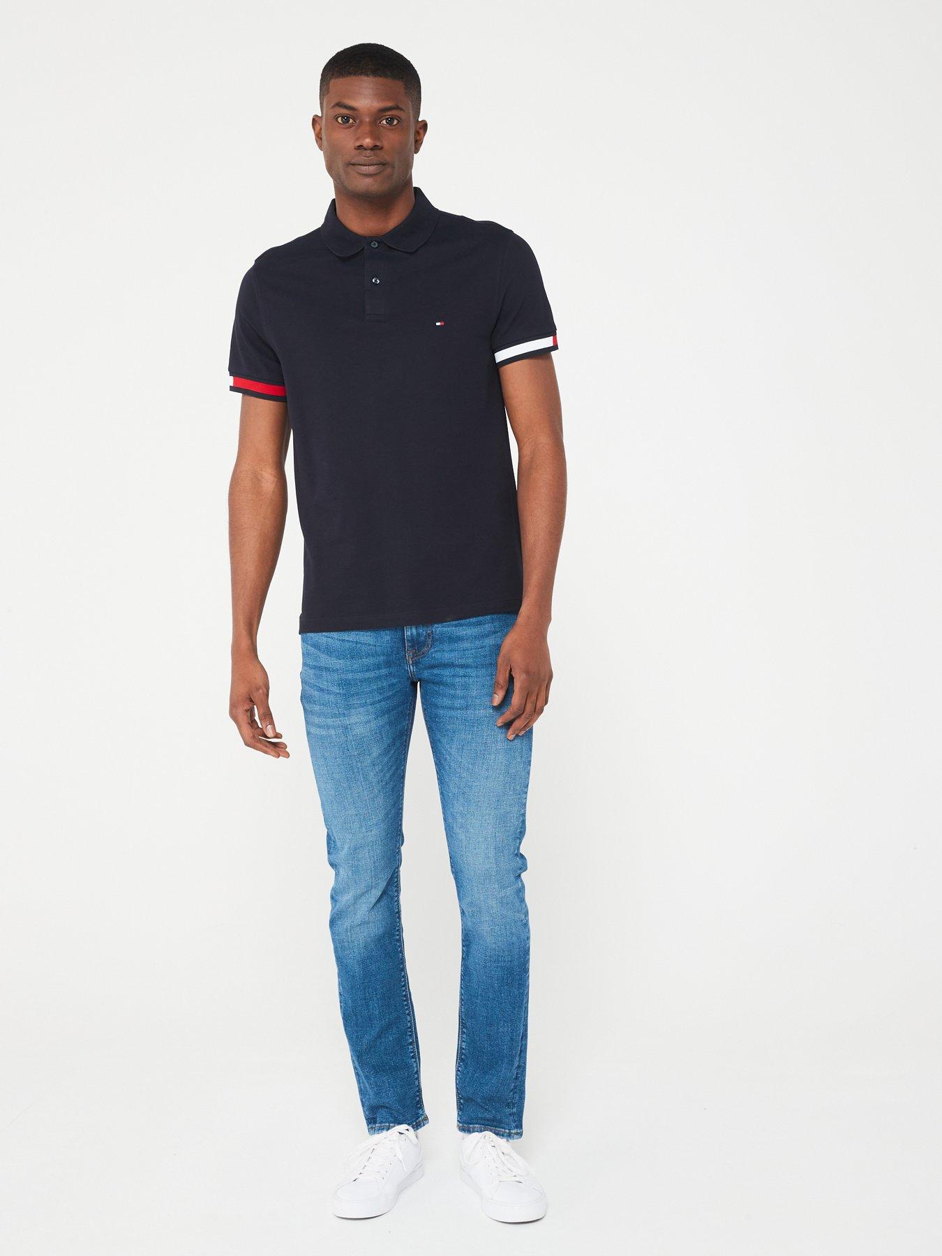 tommy-hilfiger-tommy-hilfiger-flag-cuff-flag-slim-fit-polo-shirt-navyback