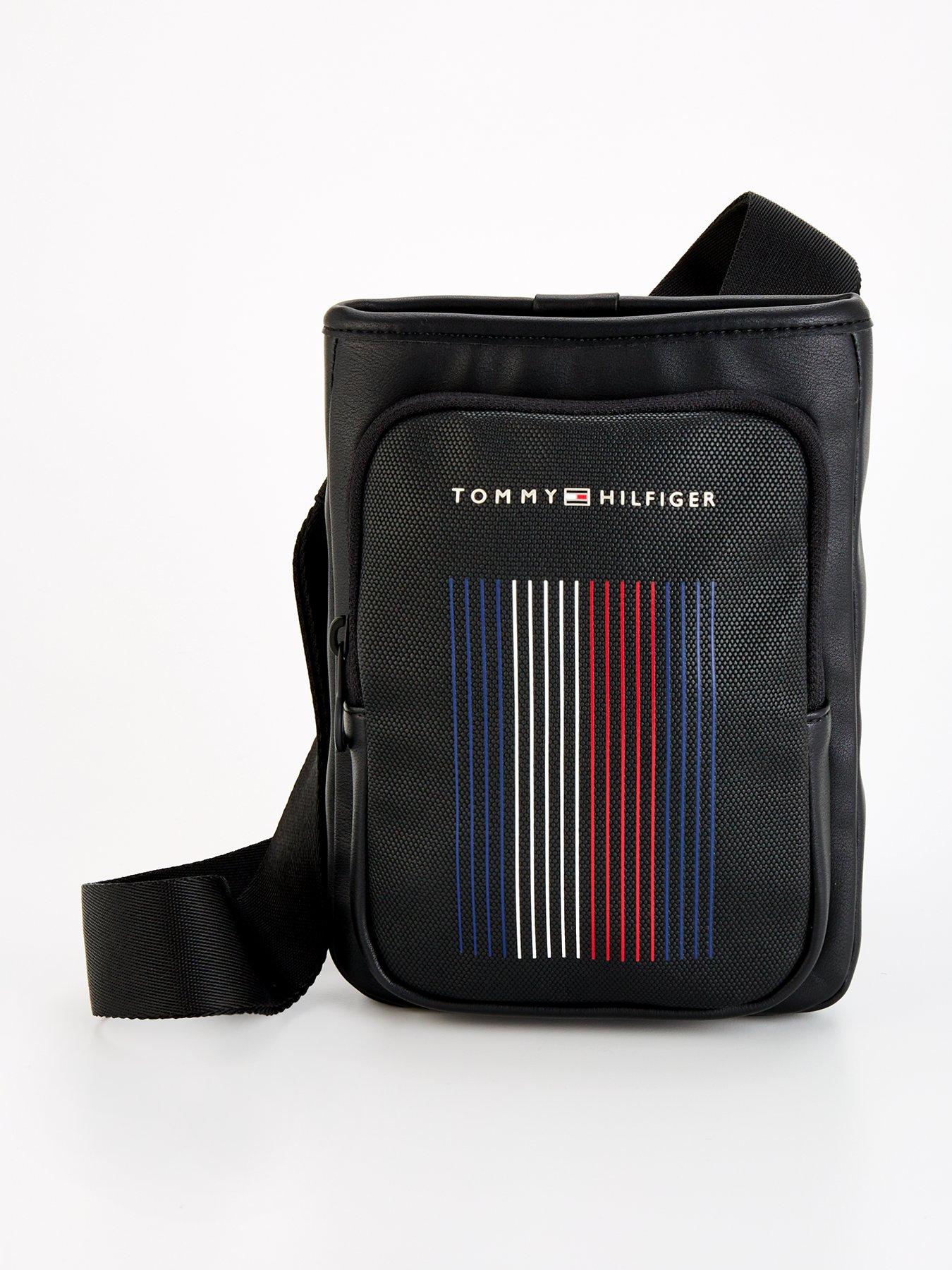 tommy-hilfiger-tommy-hilfiger-foundation-global-stitch-stripe-mini-messenger-bag-black