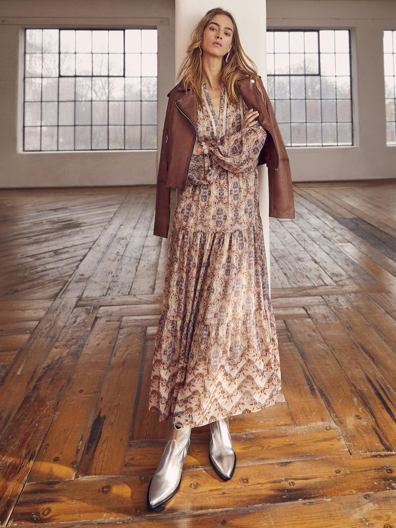 Boho Maxi Dress Mint Green Velvet Dress Baltic Born Womens Meghan Velvet  Wrap Maxi Dress Deep