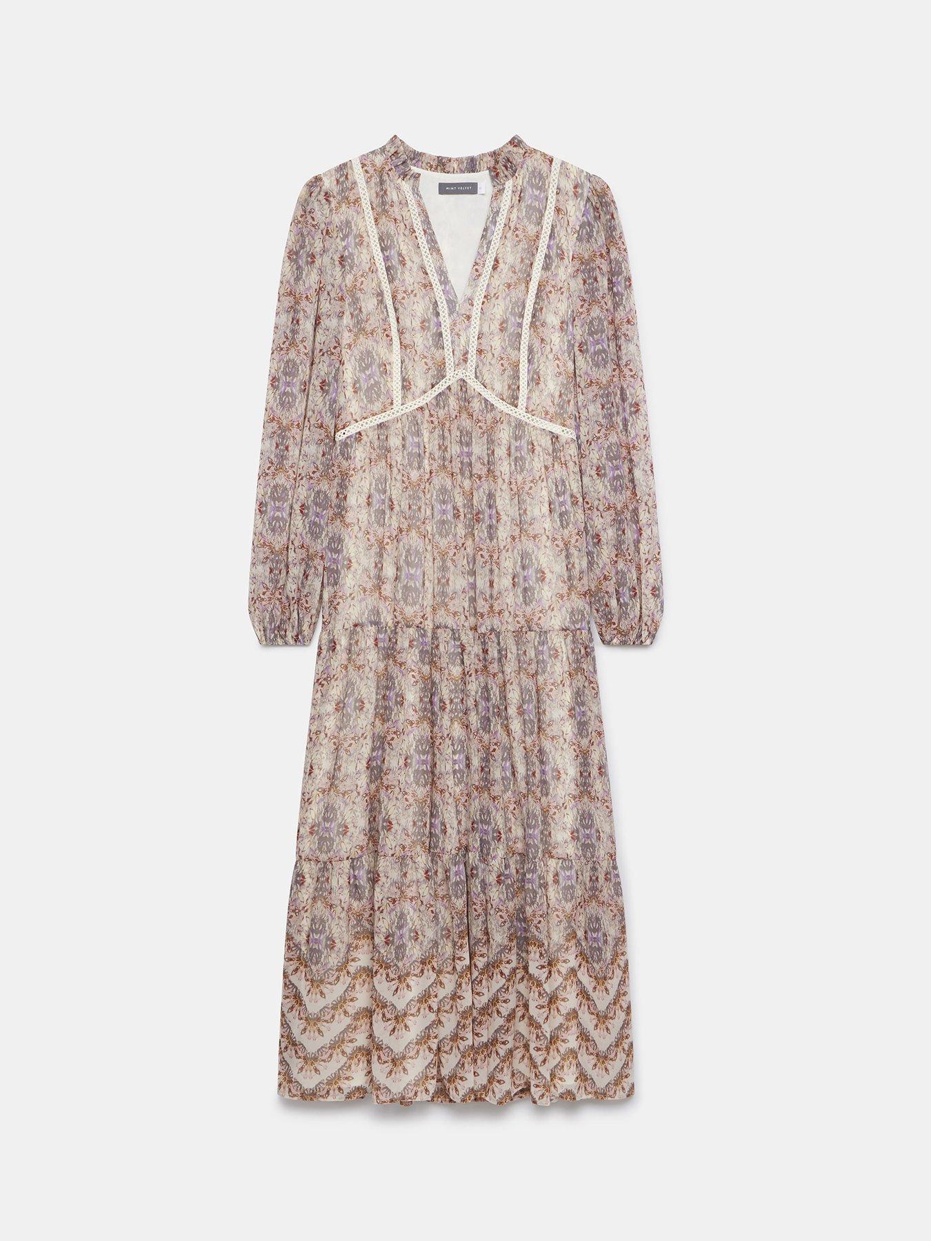 mint velvet boho maxi dress Cream Printed Boho Maxi Dress  Mint Velvet