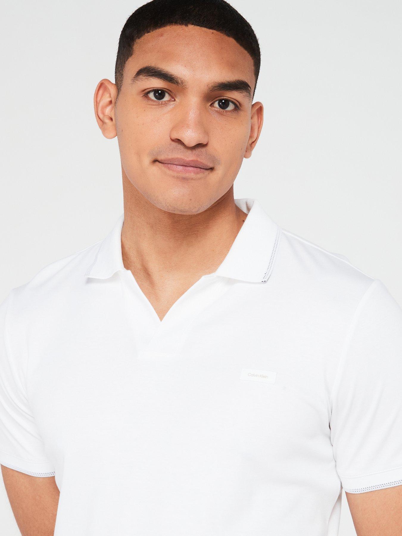 calvin-klein-calvin-klein-smooth-cotton-open-placket-polo-shirt-whiteoutfit