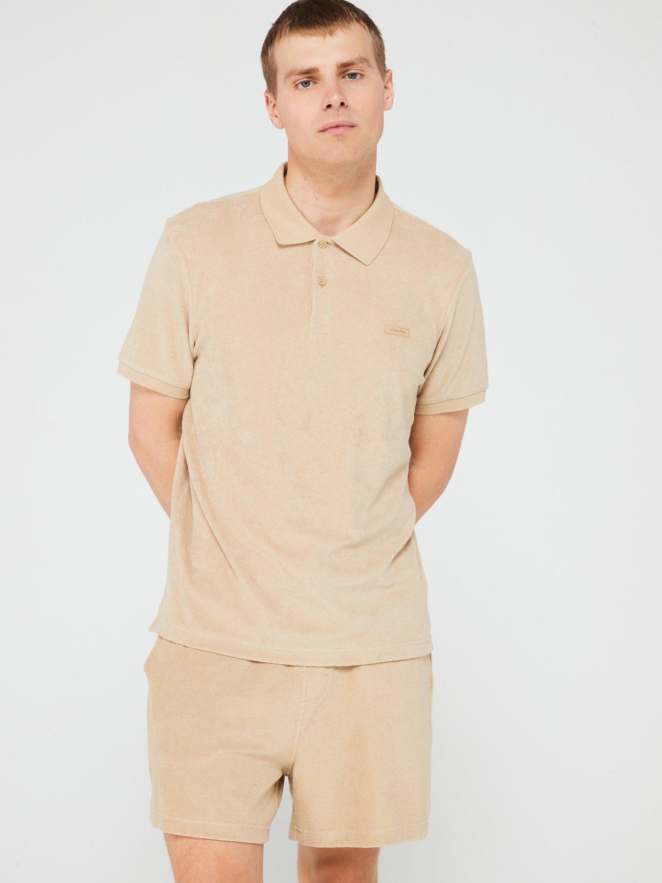 calvin-klein-calvin-klein-terry-cloth-towelling-polo-shirt-beige