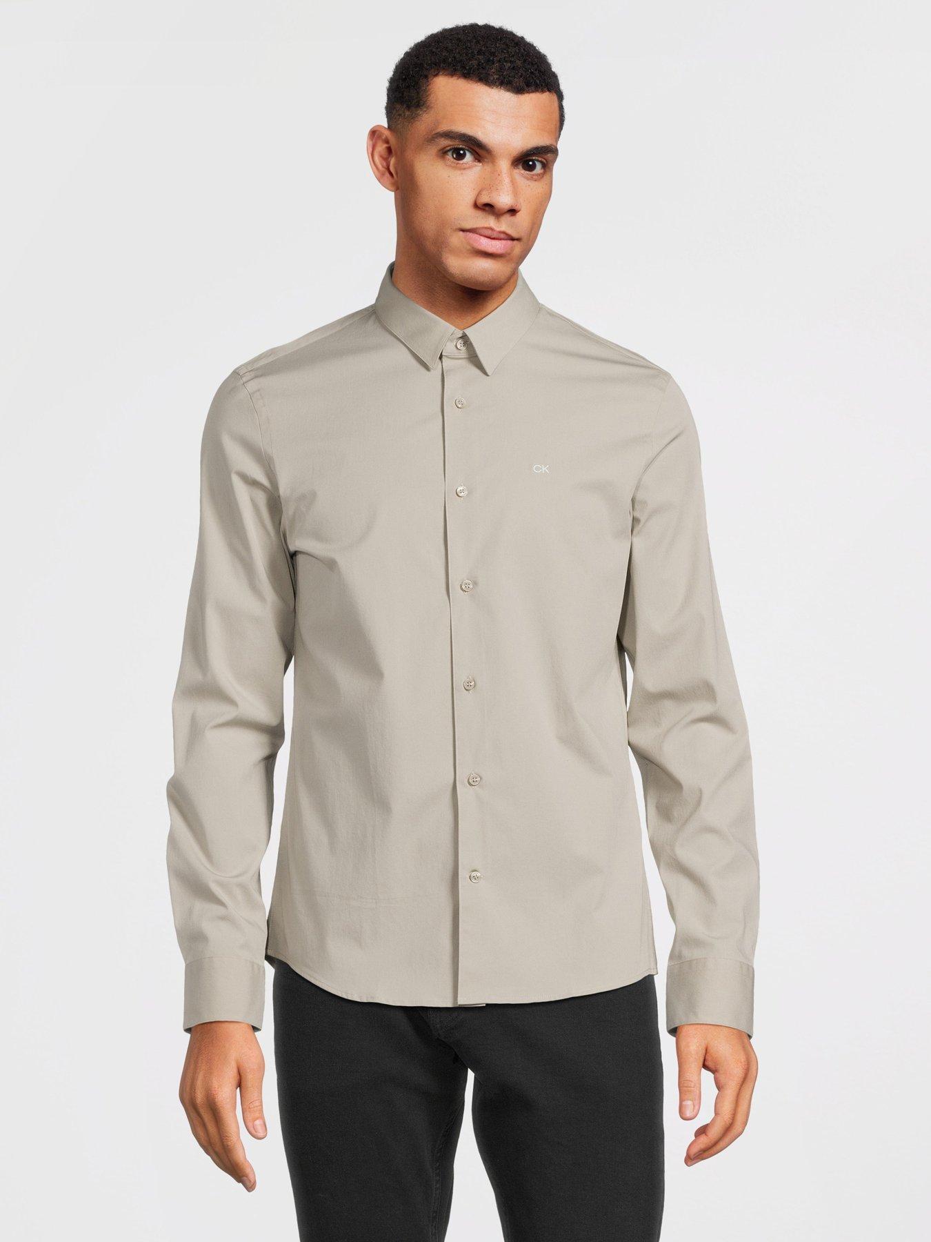 calvin-klein-calvin-klein-poplin-stretch-slim-fit-shirt-beige