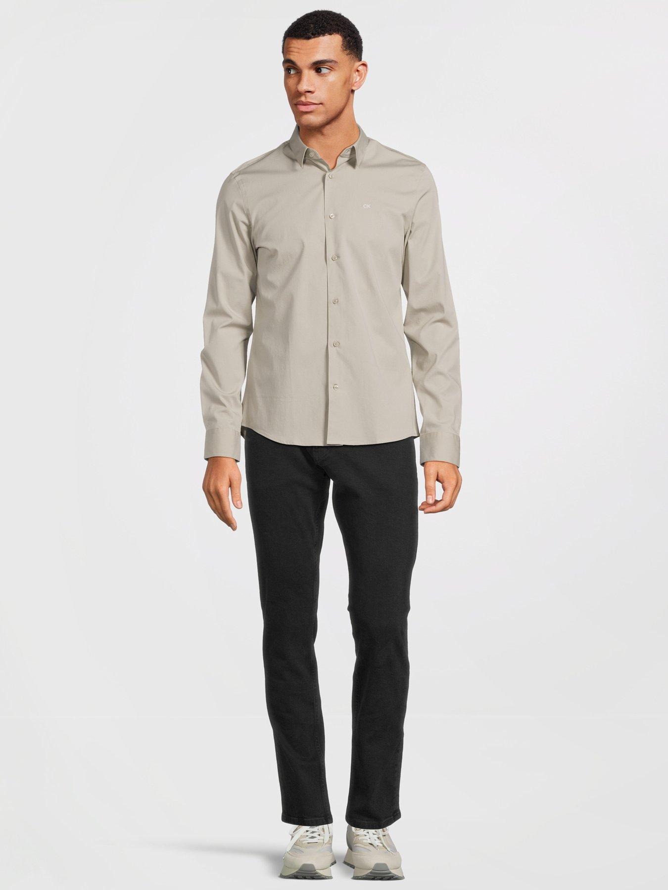 calvin-klein-calvin-klein-poplin-stretch-slim-fit-shirt-beigeback