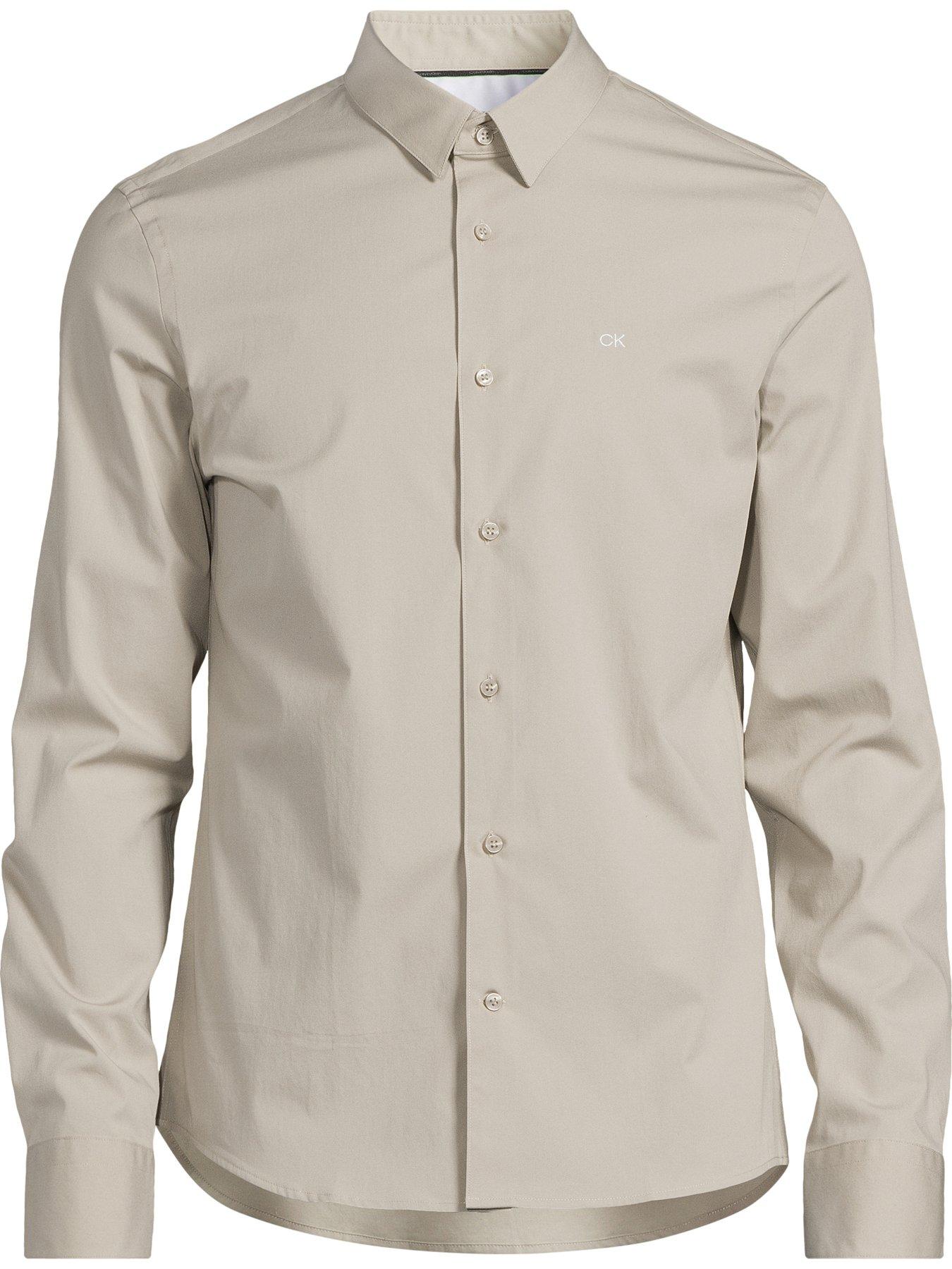 calvin-klein-calvin-klein-poplin-stretch-slim-fit-shirt-beigedetail