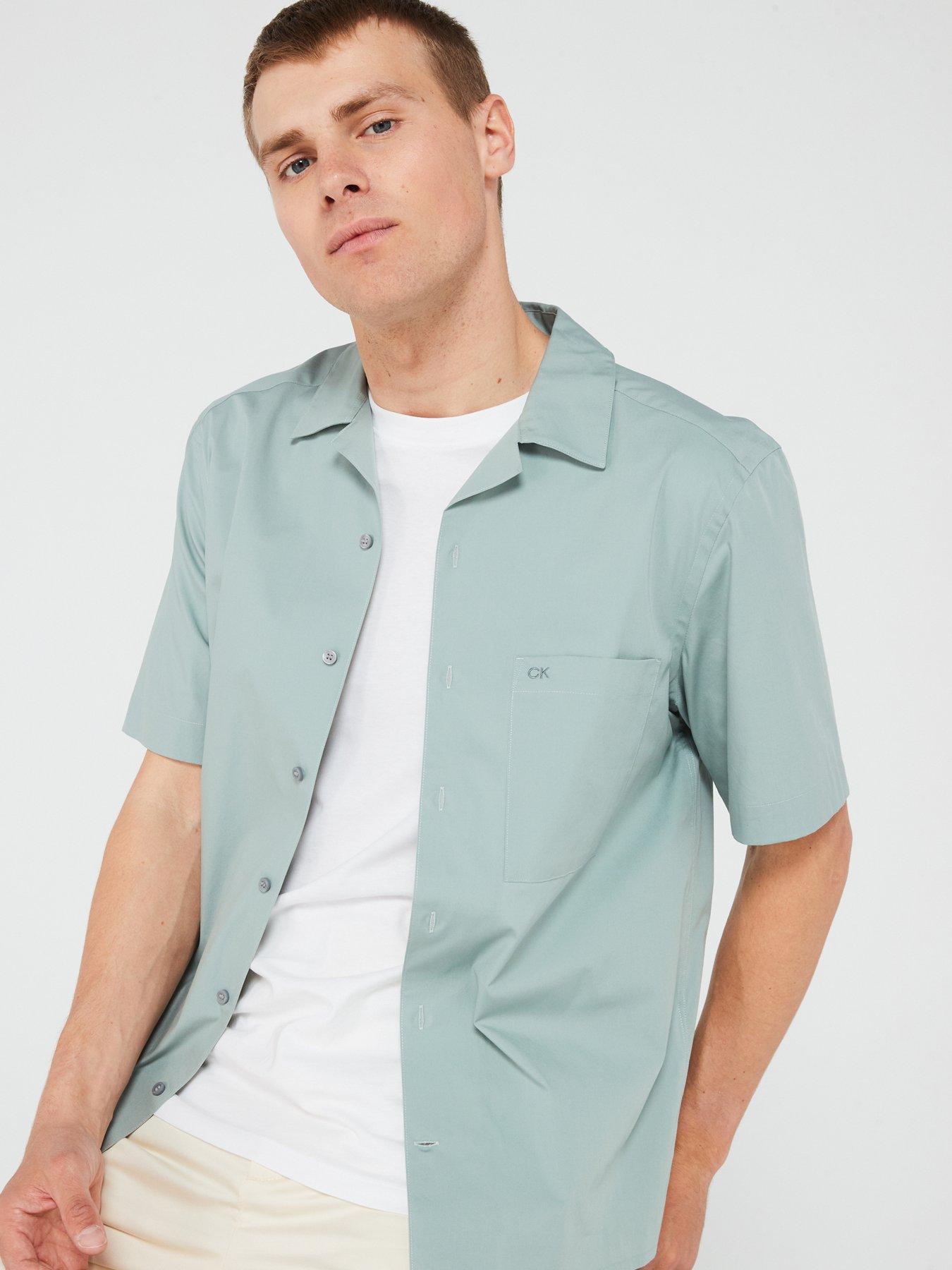 calvin-klein-calvin-klein-short-sleeve-cuban-poplin-shirt-light-greyoutfit