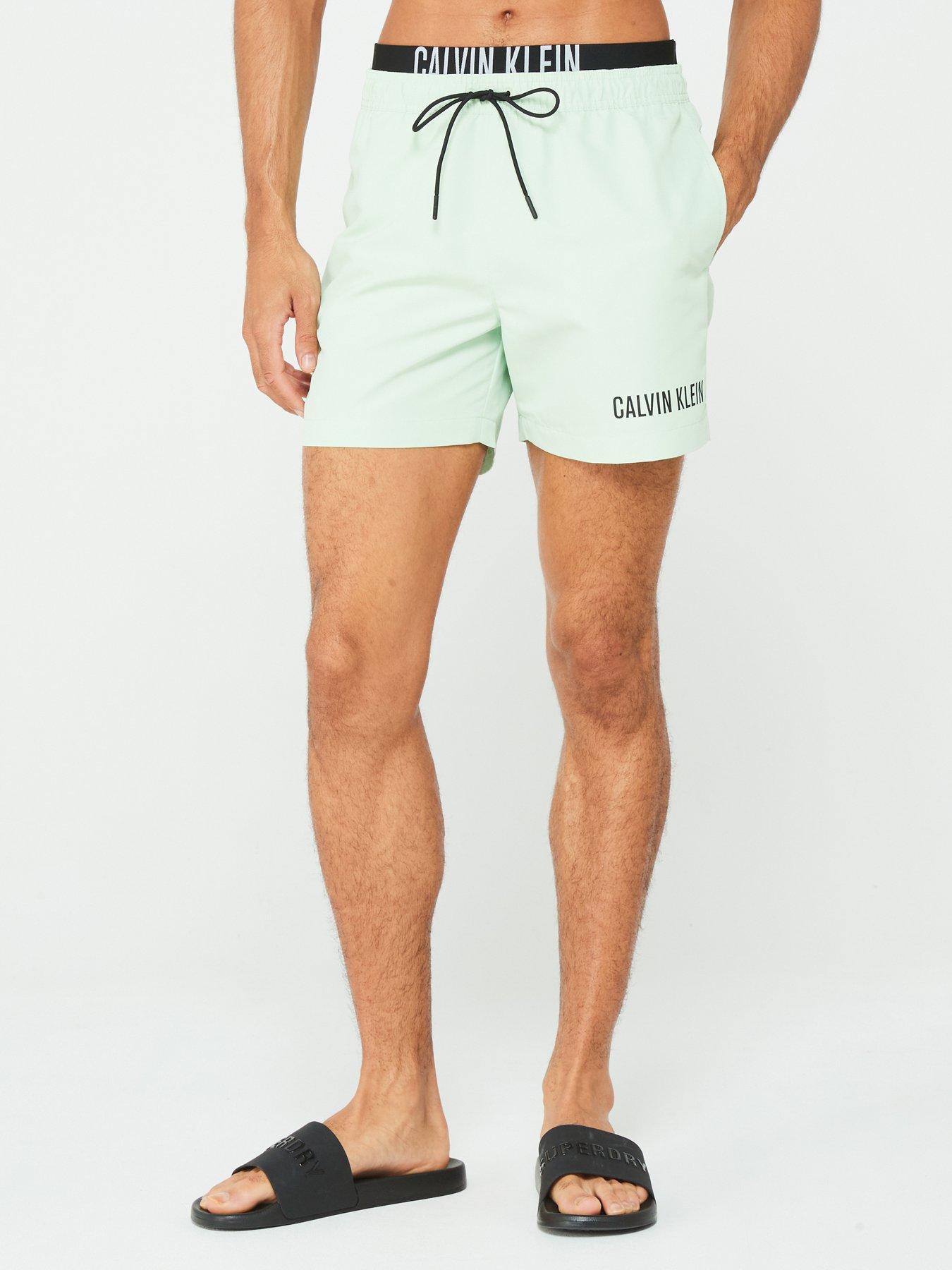 Calvin Klein Calvin Klein Intense Power Side Logo Swim Shorts Light Green Very Ireland