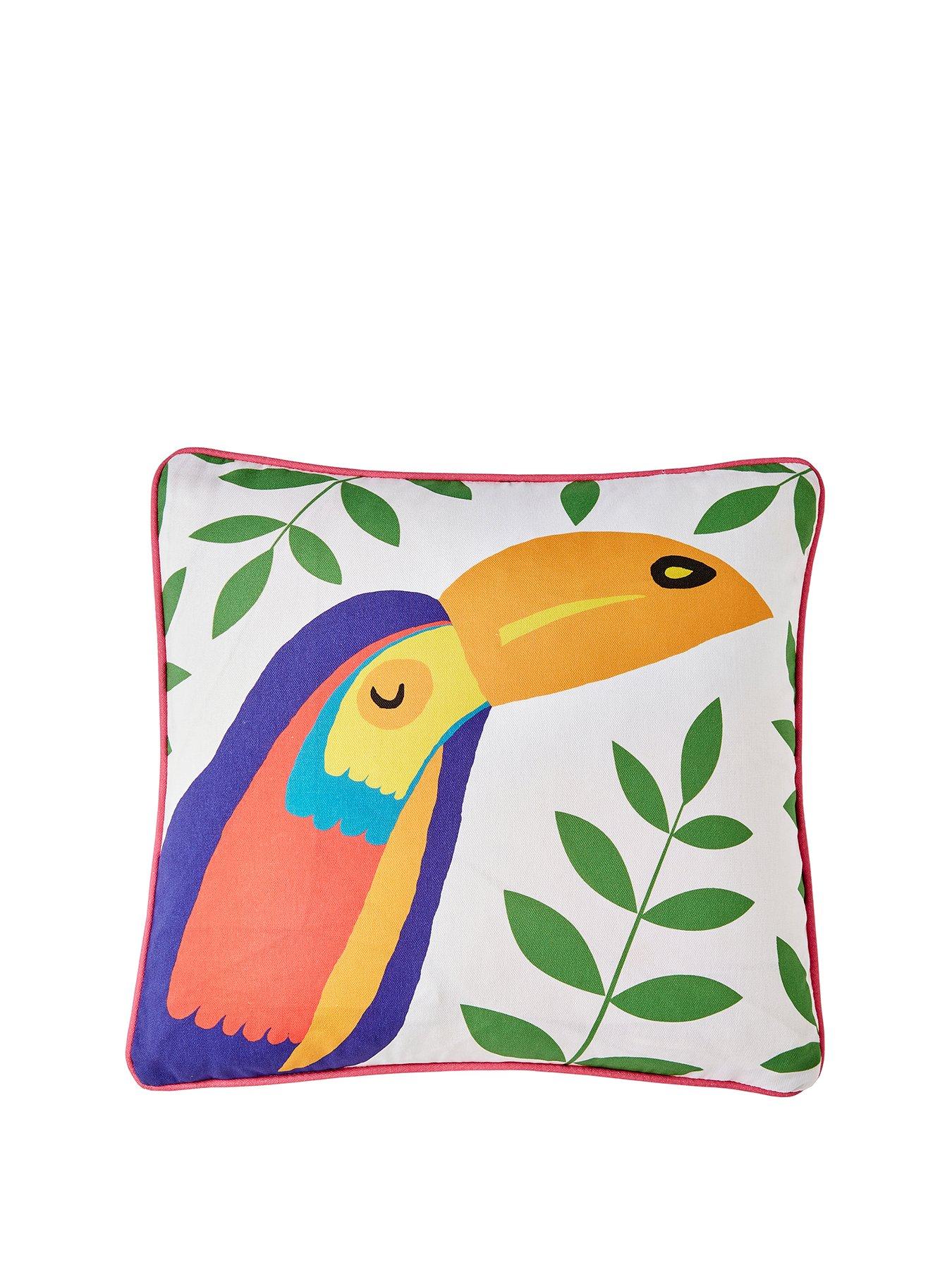 Image 2 of 5 of Fusion Tropical Flamingo Outdoor Cushion