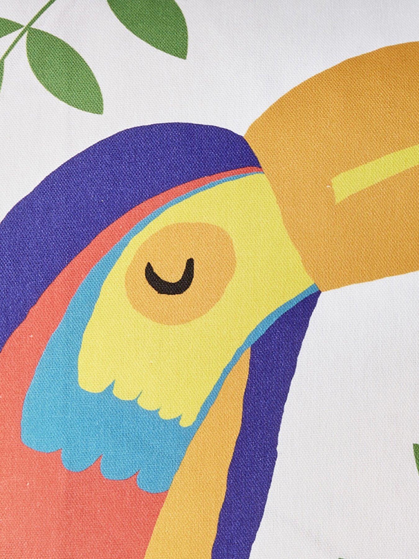 Image 5 of 5 of Fusion Tropical Flamingo Outdoor Cushion
