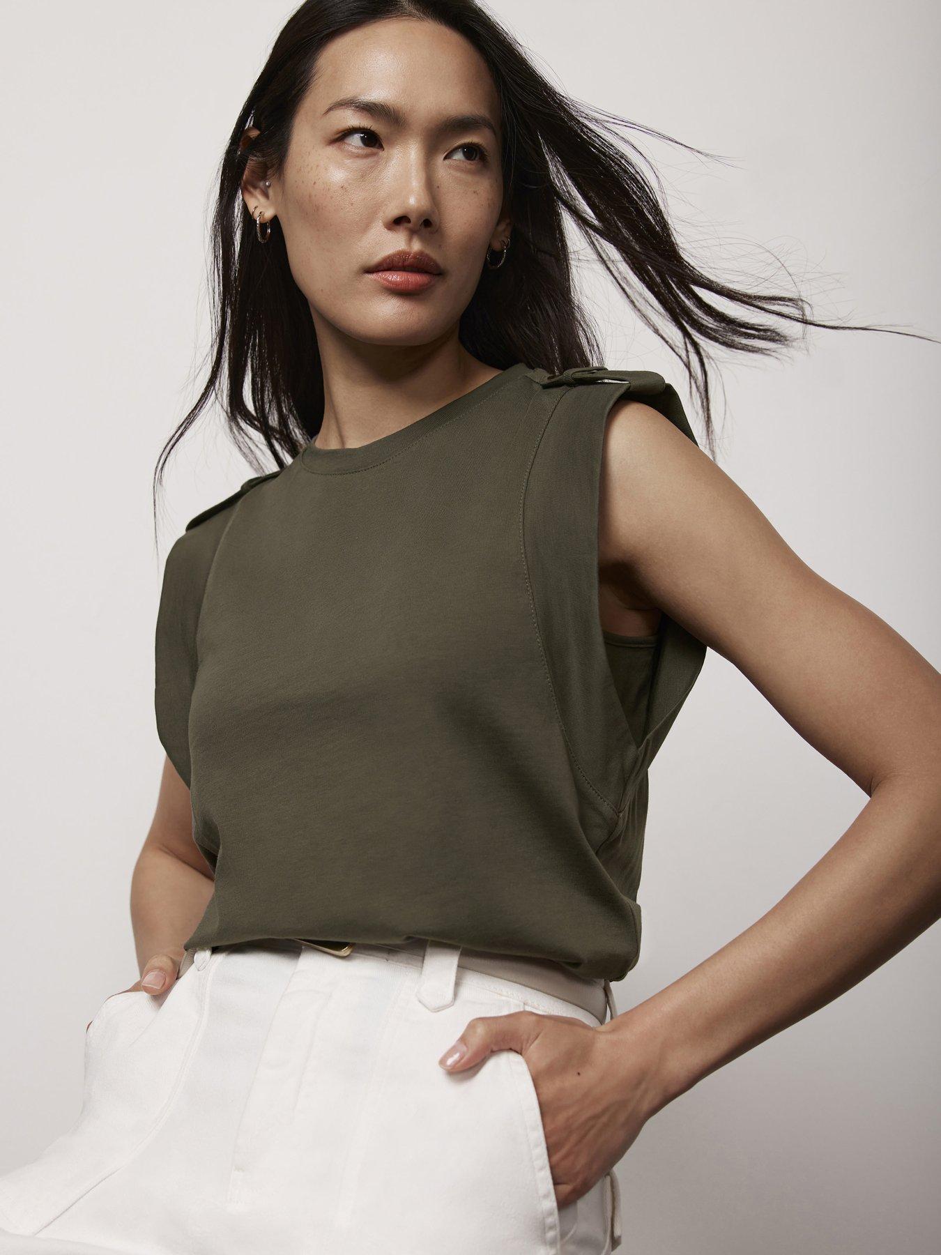 mint-velvet-khaki-utility-short-sleeve-t-shirt