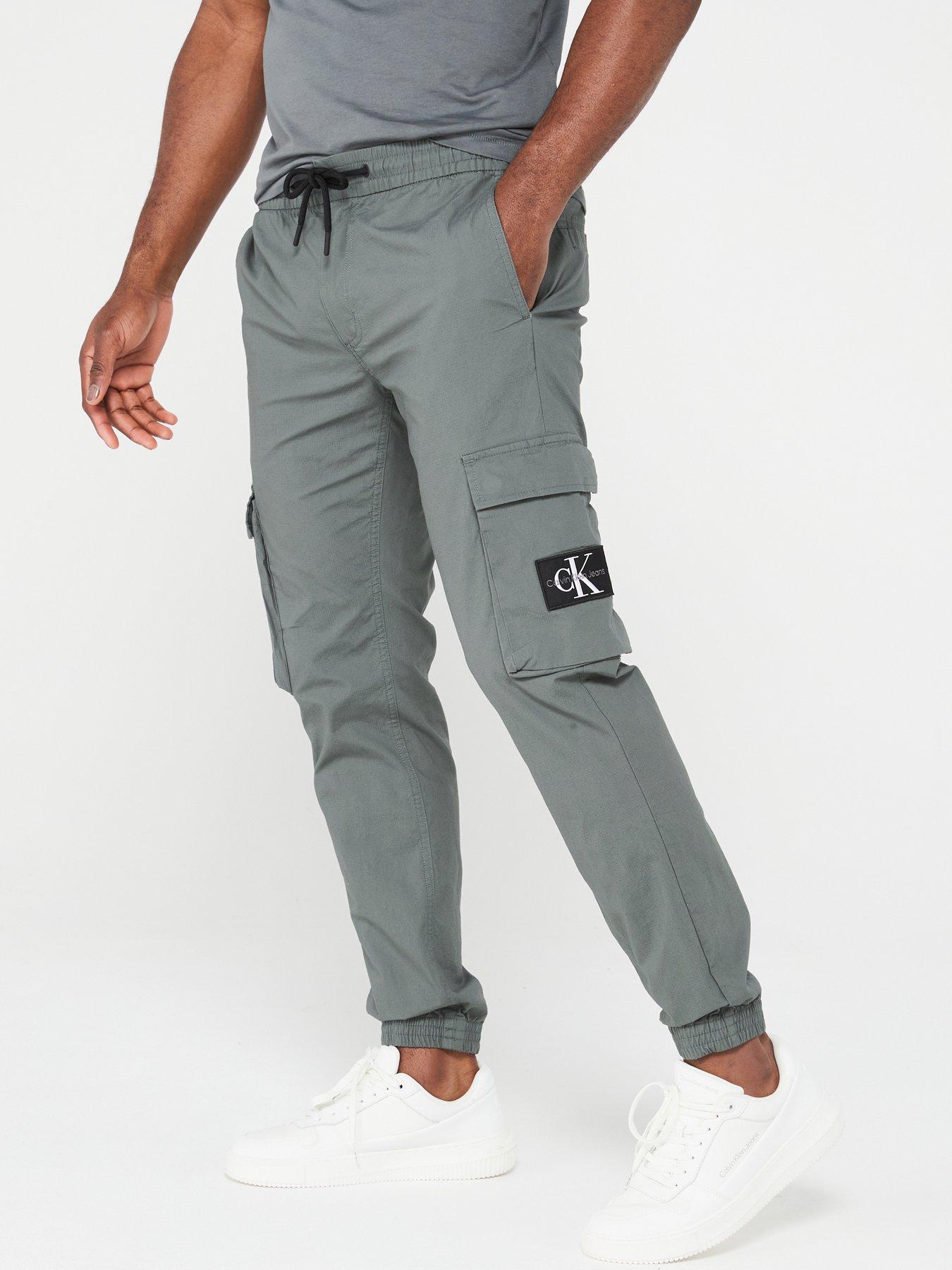 Calvin Klein Jeans Skinny Washed Cargo Pants Grey