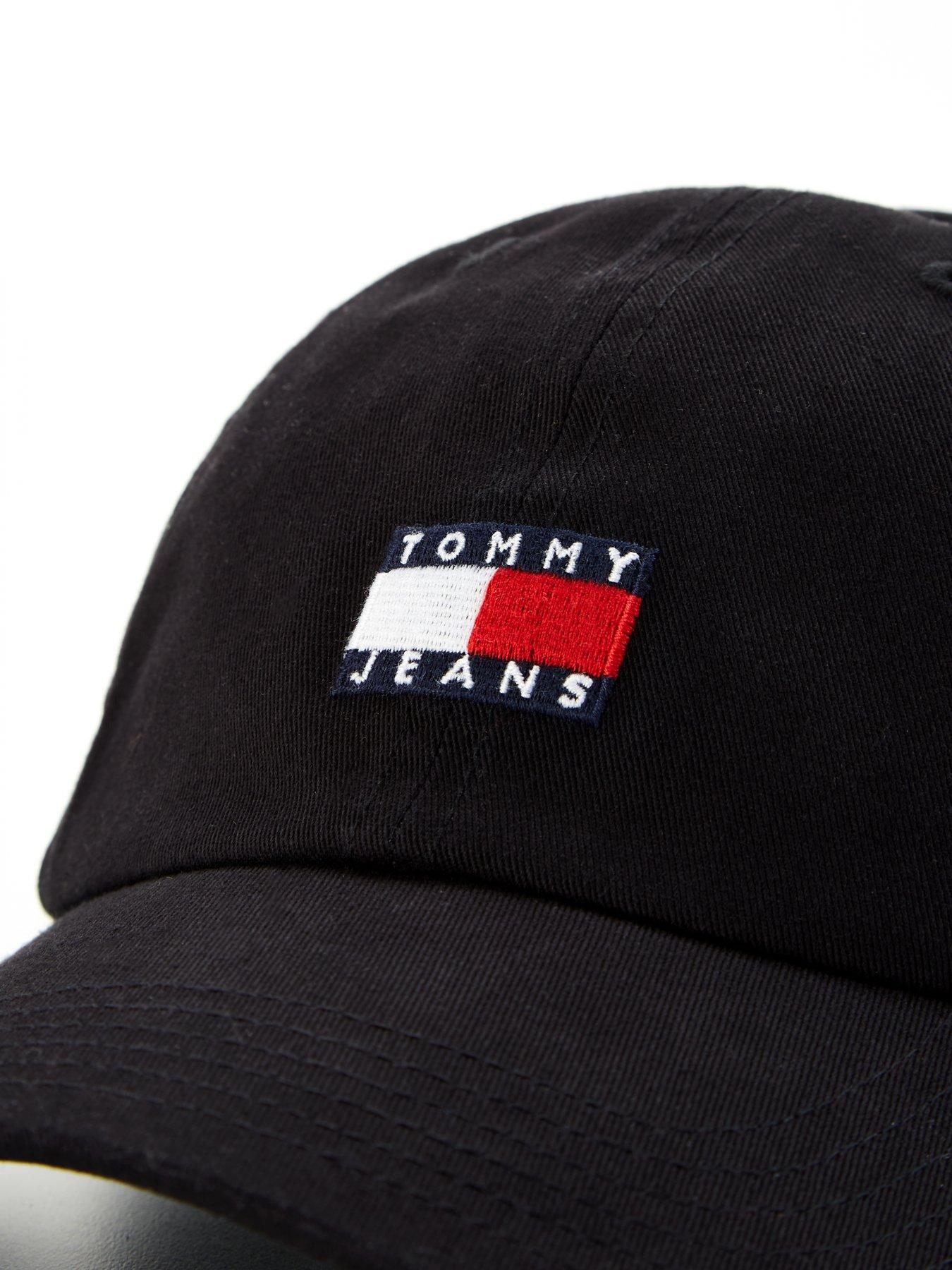 tommy-jeans-tommy-jeans-heritage-6-panel-flag-baseball-cap-blackoutfit