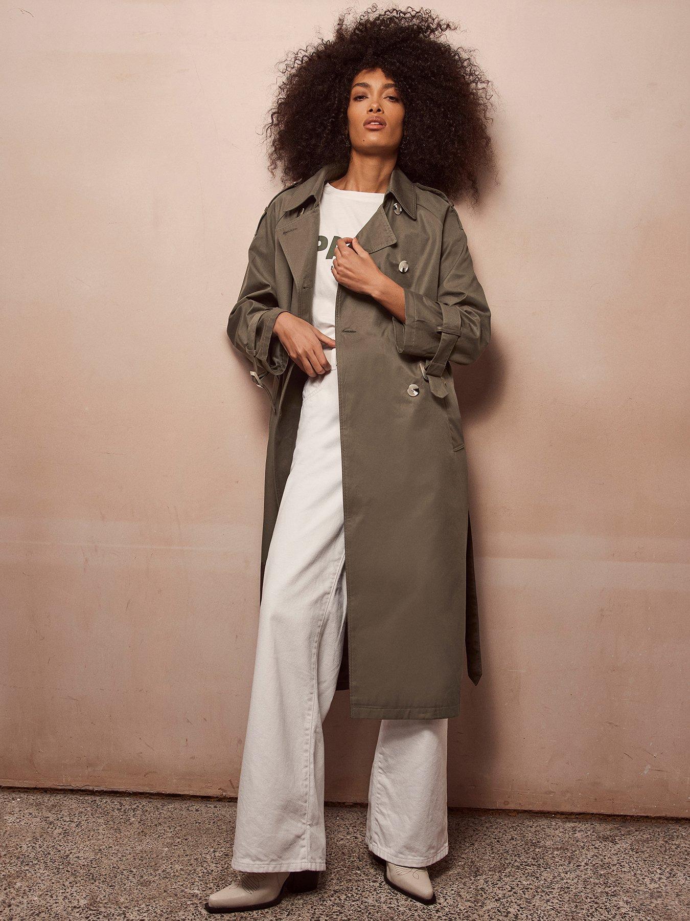 Khaki Cotton Trench Coat