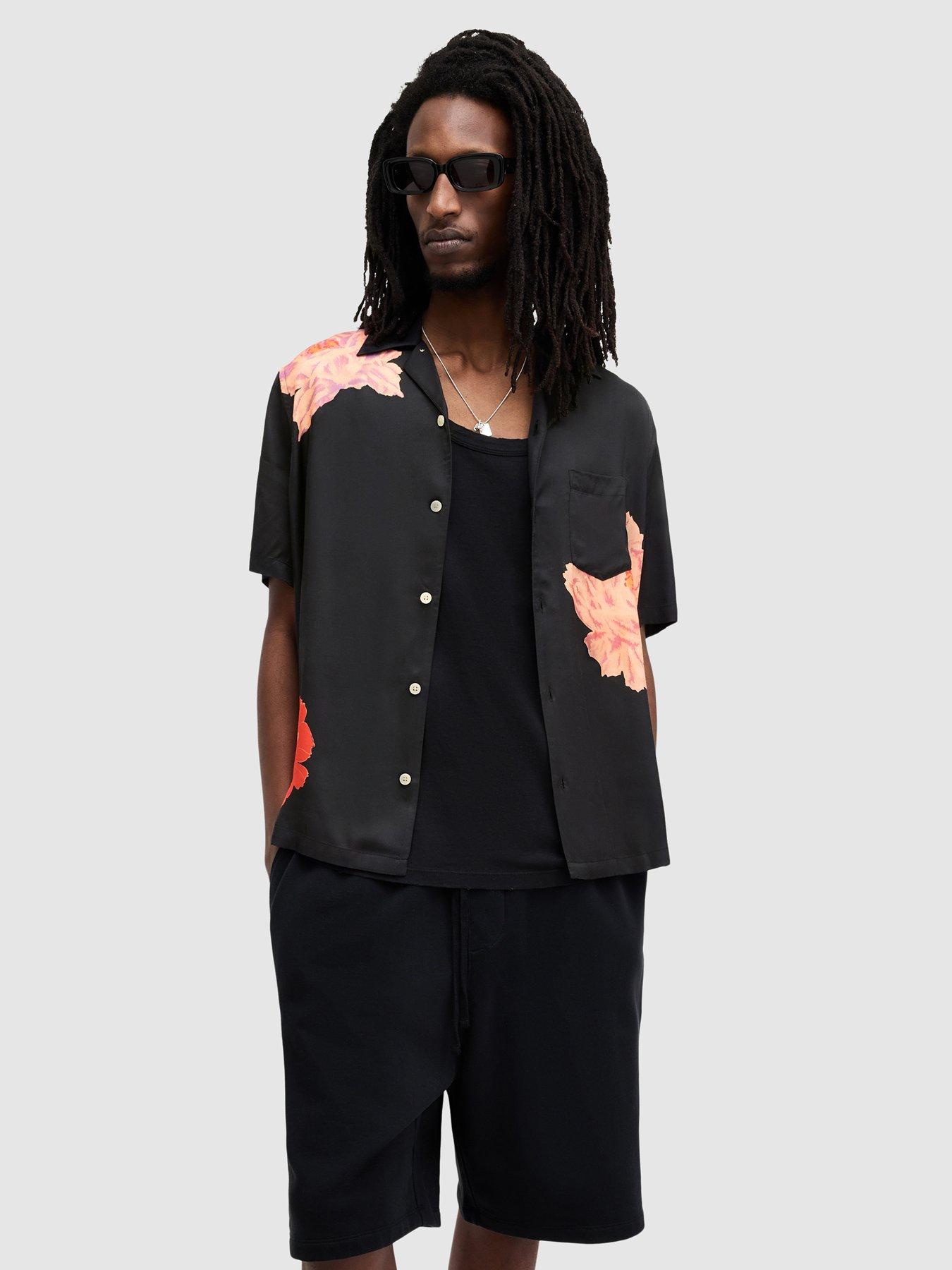 allsaints-roze-printed-short-sleeve-shirt-black