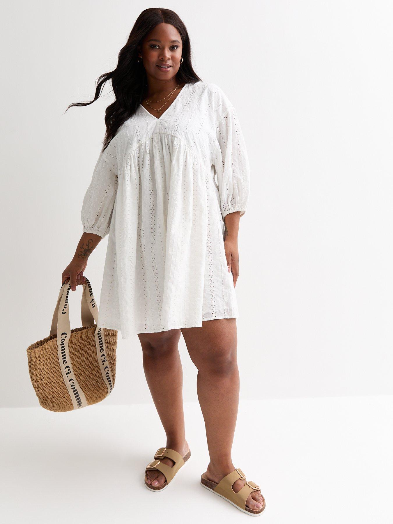 new-look-curves-white-cotton-embroidered-mini-smock-dressback