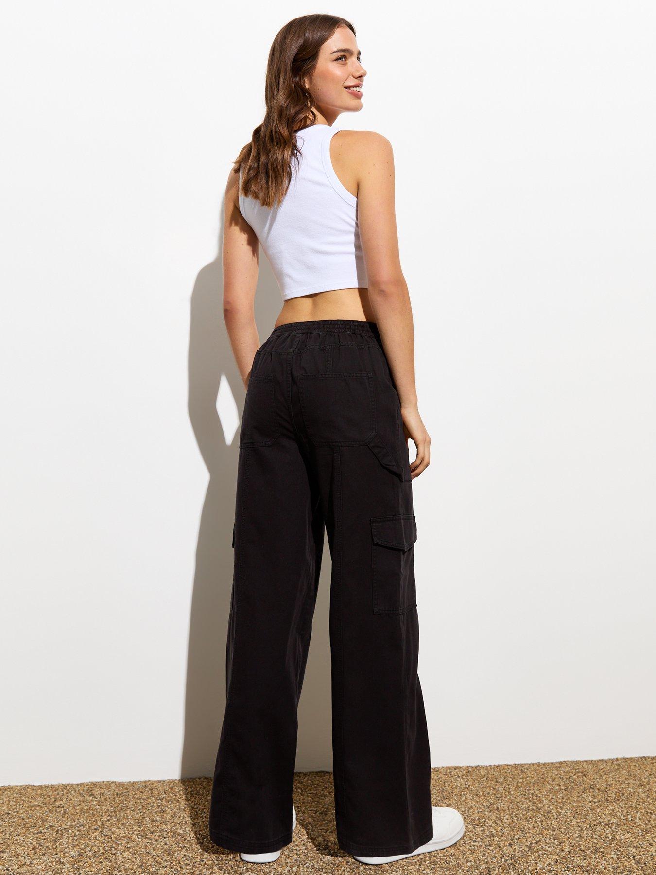 new-look-denim-wide-leg-cargo-trousers-blackstillFront