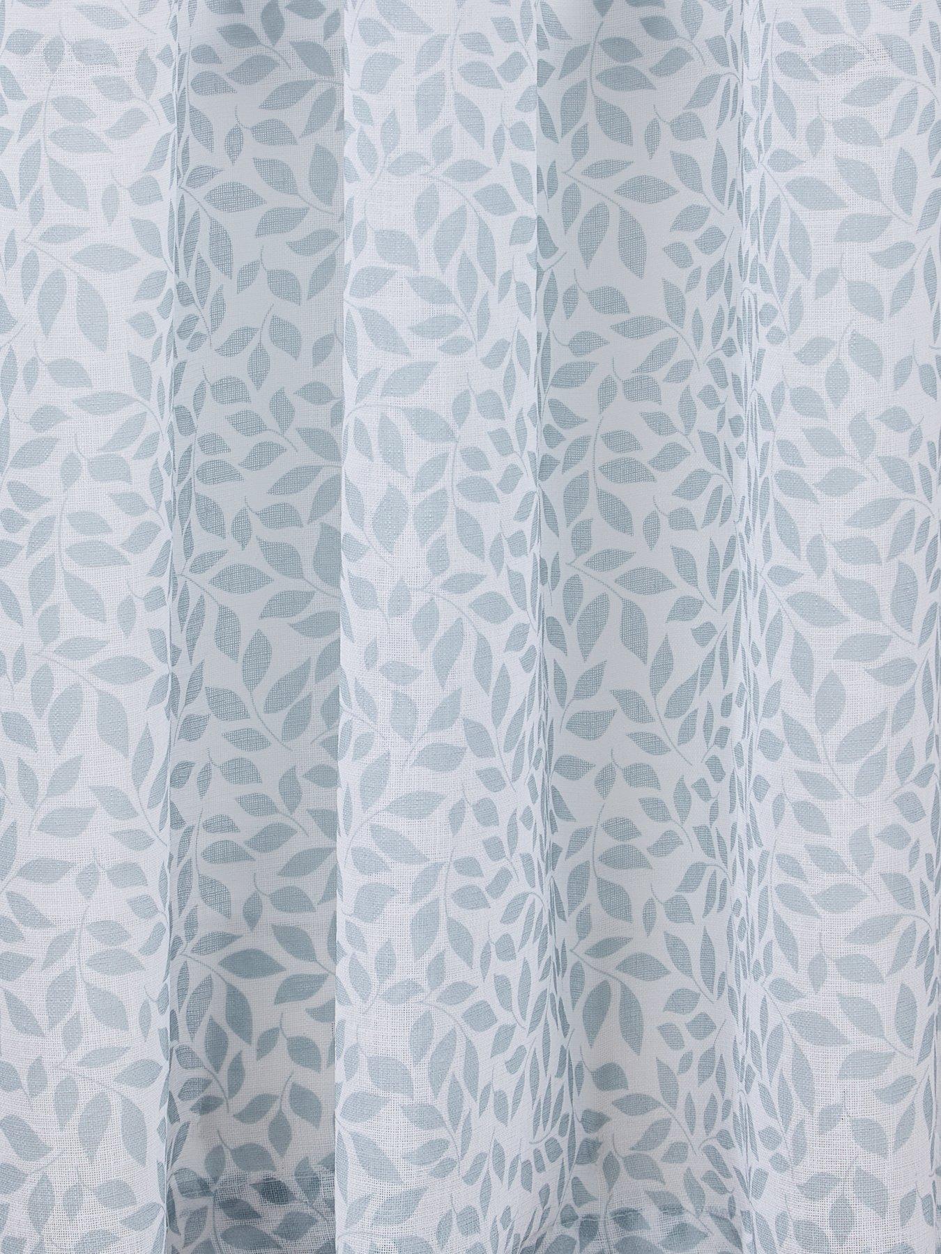 Image 3 of 3 of The Very Collection Leaf Trail Slot Top Voile Curtains