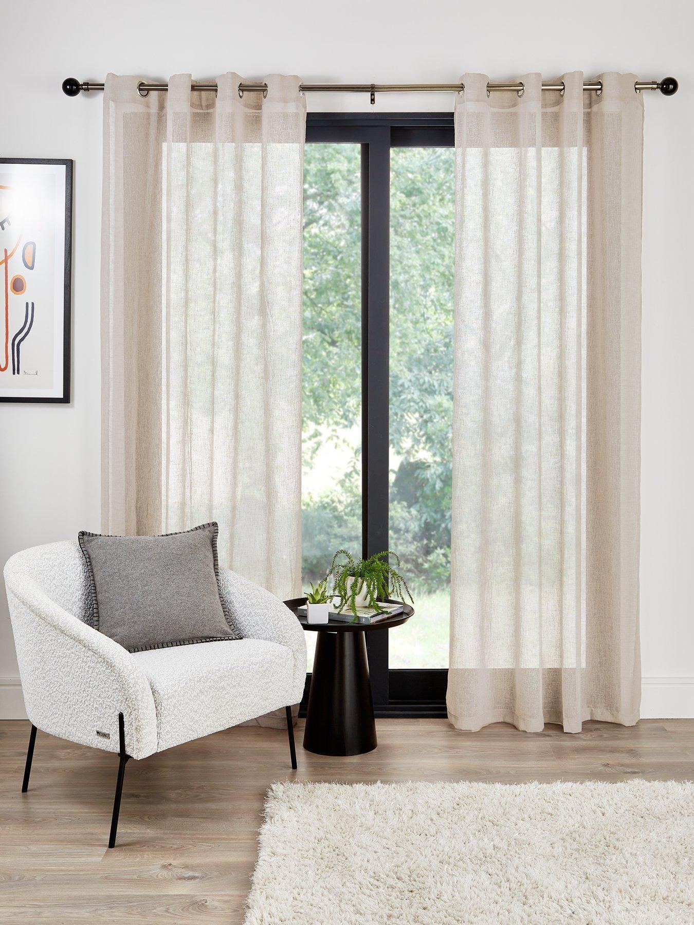 very-home-kos-textured-eyelet-voile-curtains