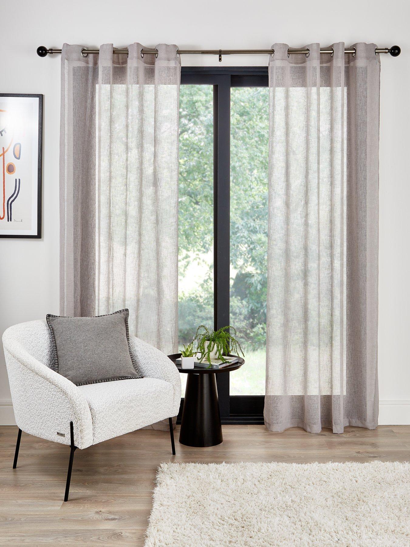 very-home-kos-textured-eyelet-voile-curtains