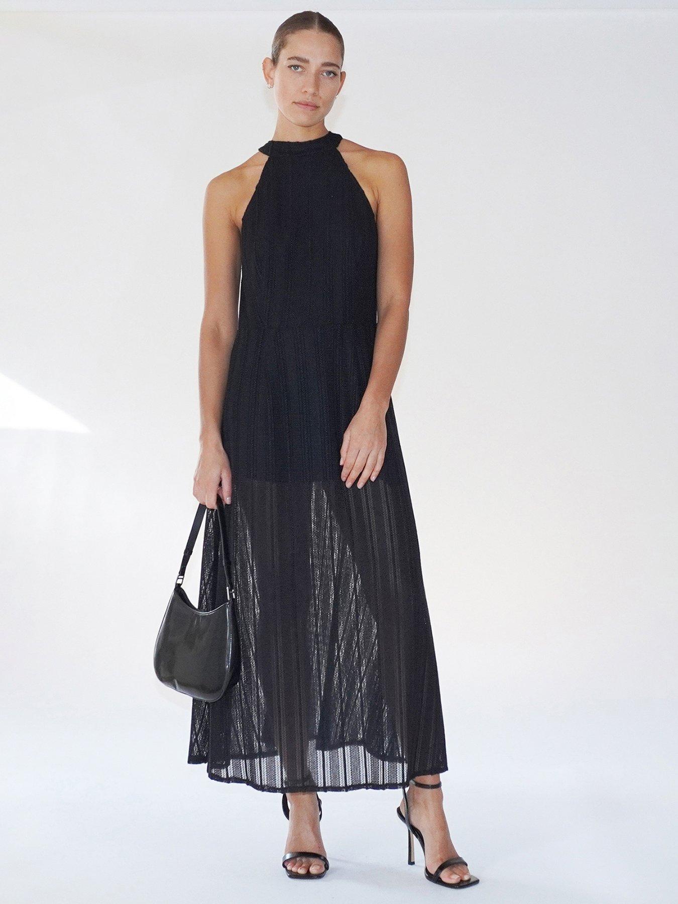 religion-crochet-halterneck-maxi-dress-black