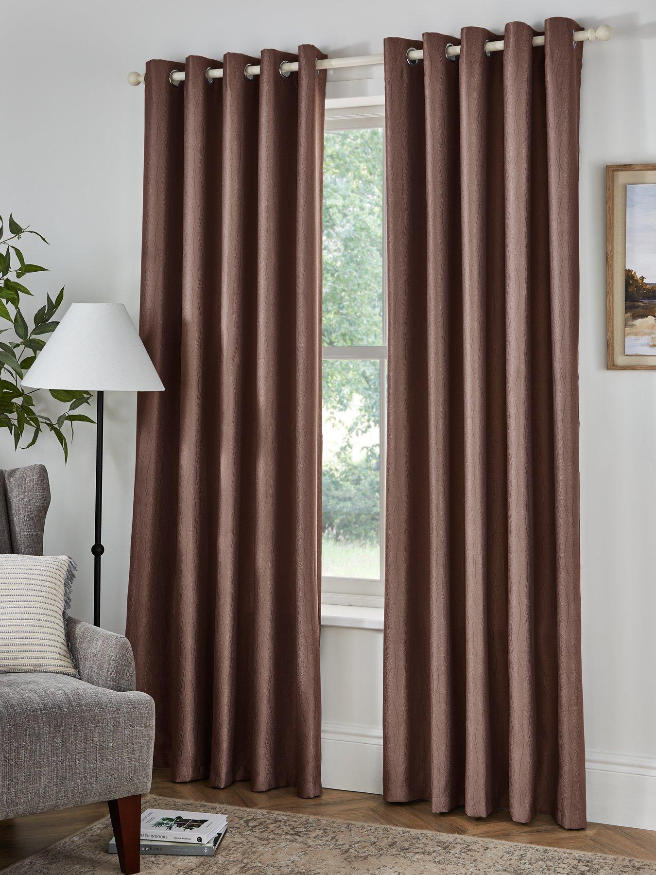 Image 1 of 4 of The Very Collection Epsom Thermal Dim Out&nbsp;Eyelet&nbsp;Curtains
