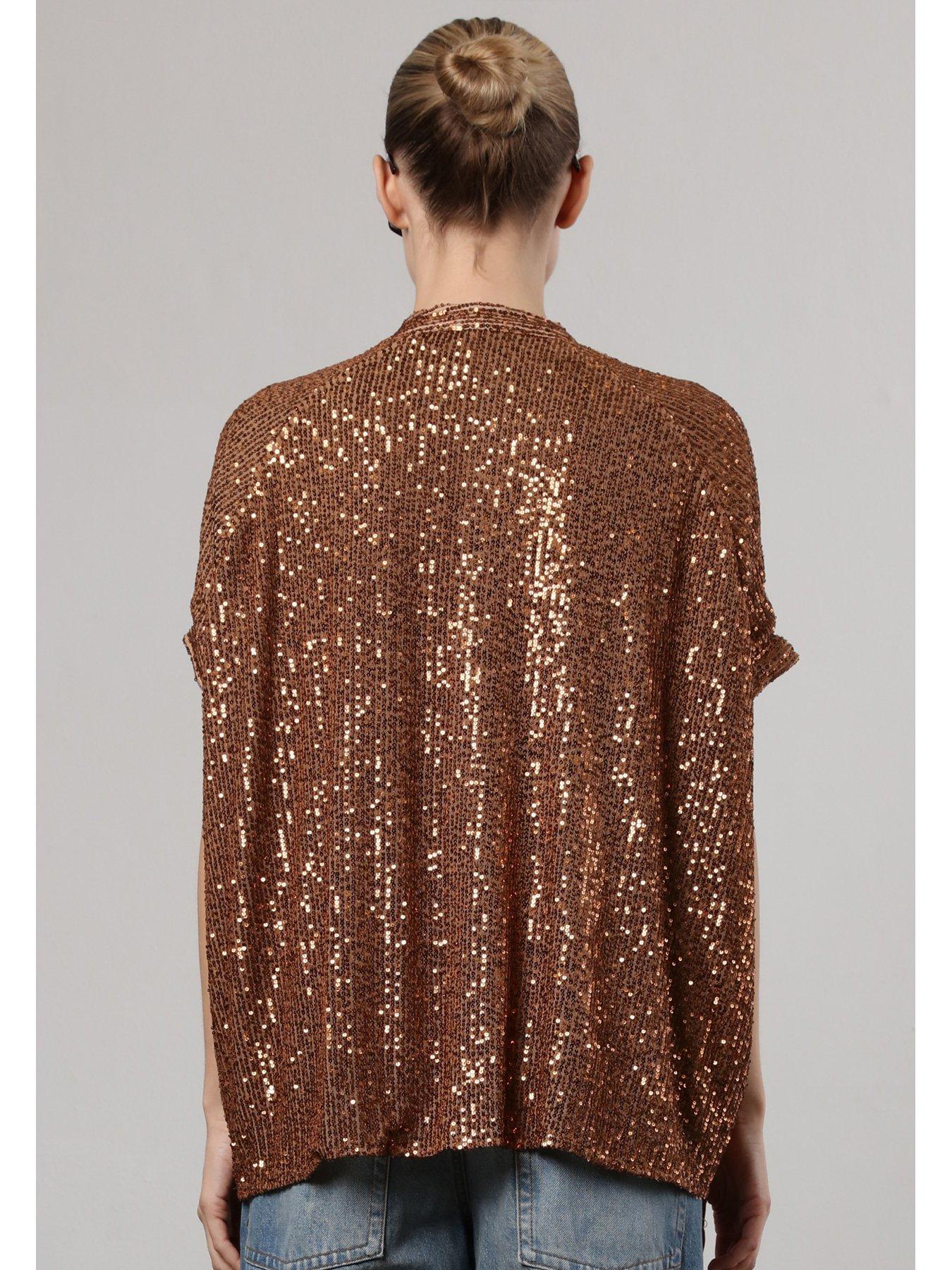 religion-metallic-oversized-tunic-blouse-in-sequin-brownback