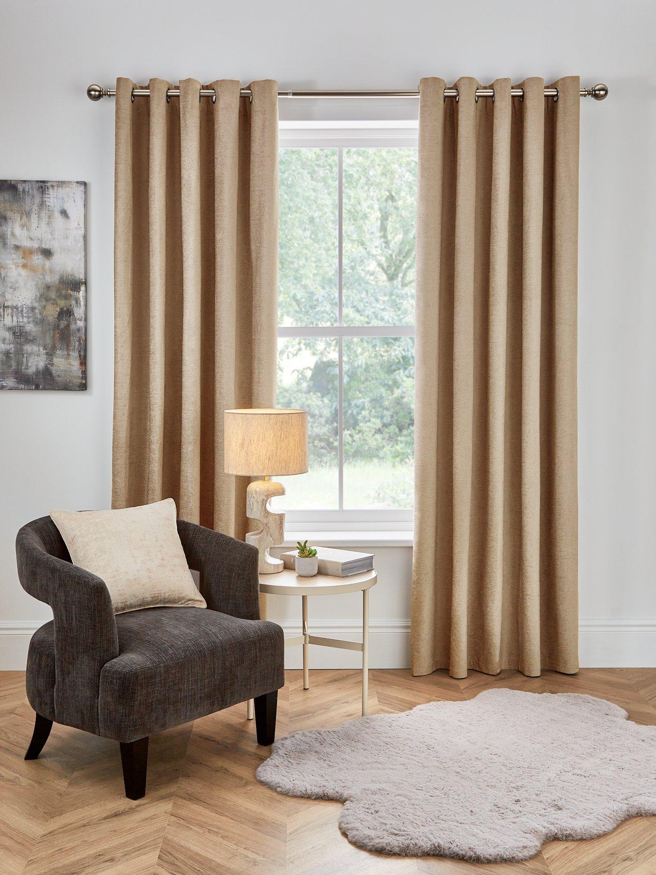 Image of Michelle Keegan Home Victoria Blackout Eyelet Curtains