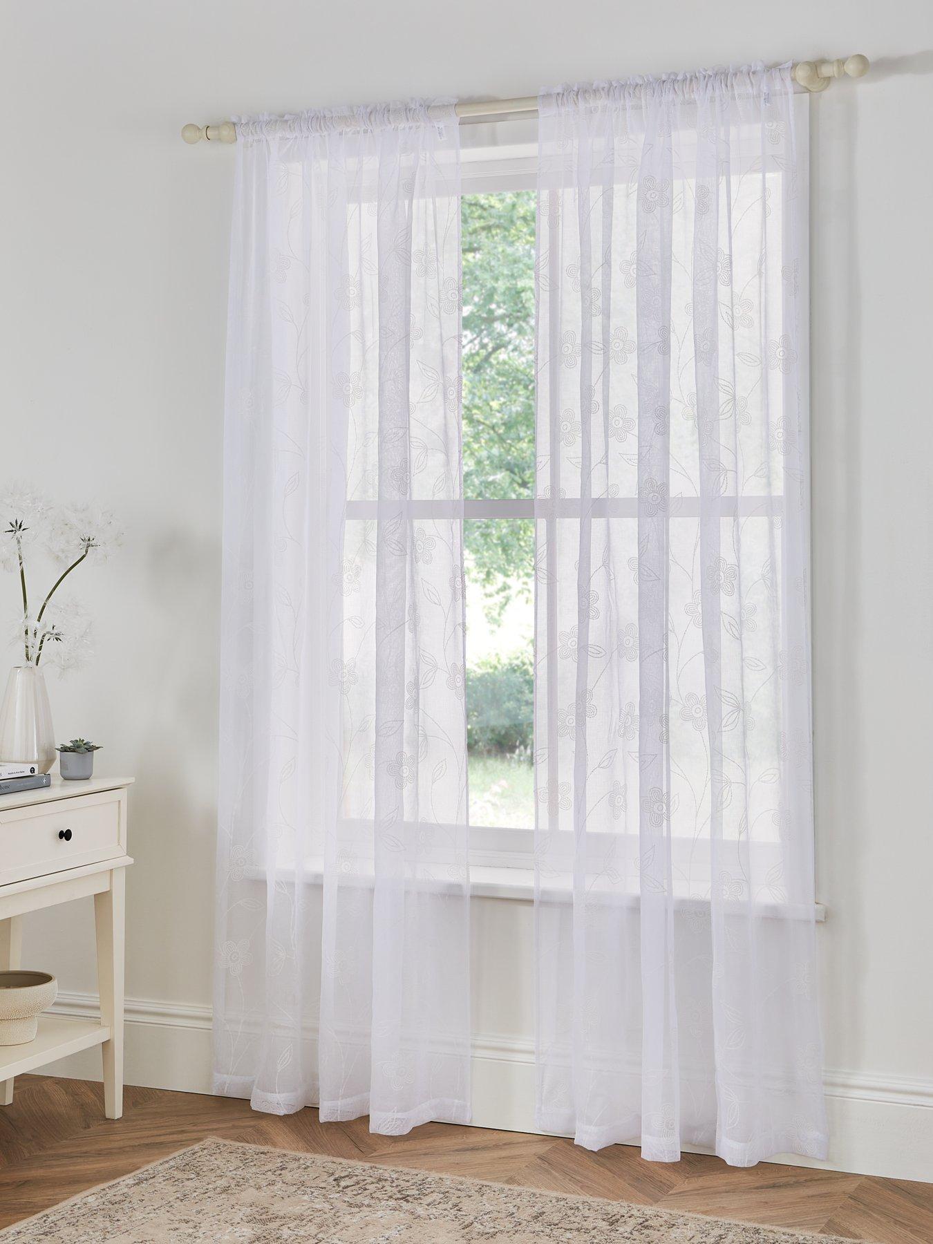 The Very Collection Vienna Floral Voile Panel Pair