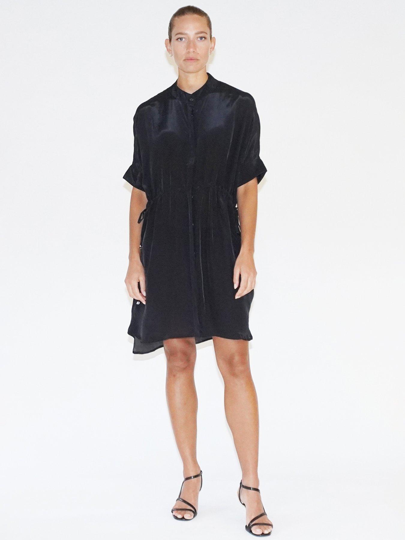 religion-loose-fitting-tunic-shirt-dress-with-tie-waist-black