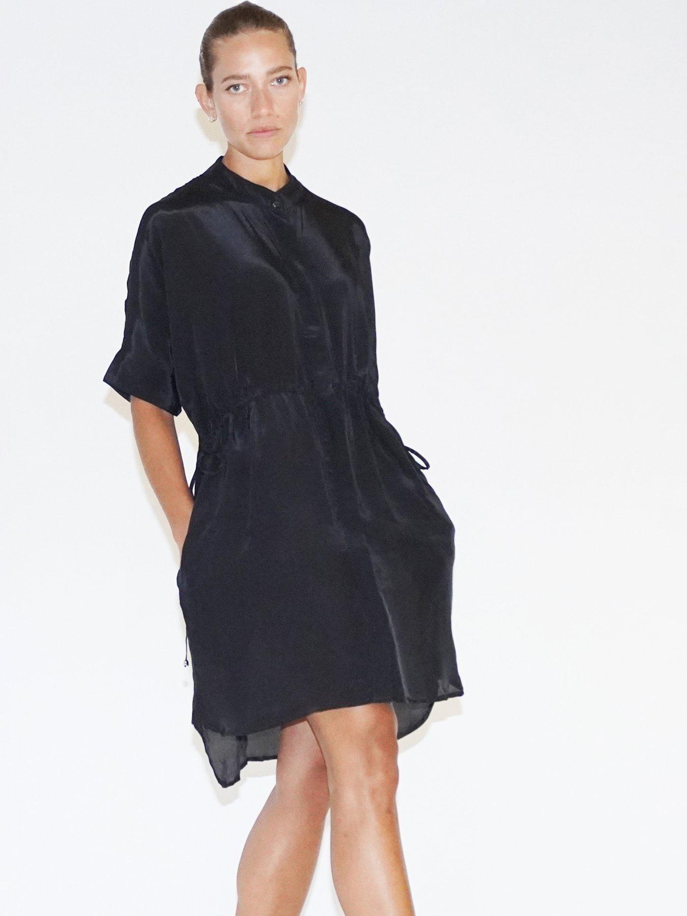 religion-loose-fitting-tunic-shirt-dress-with-tie-waist-blackback