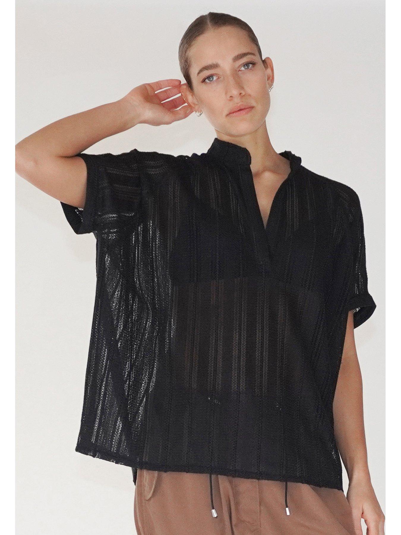 religion-oversized-sheer-crochet-shirt-blouse-blackoutfit