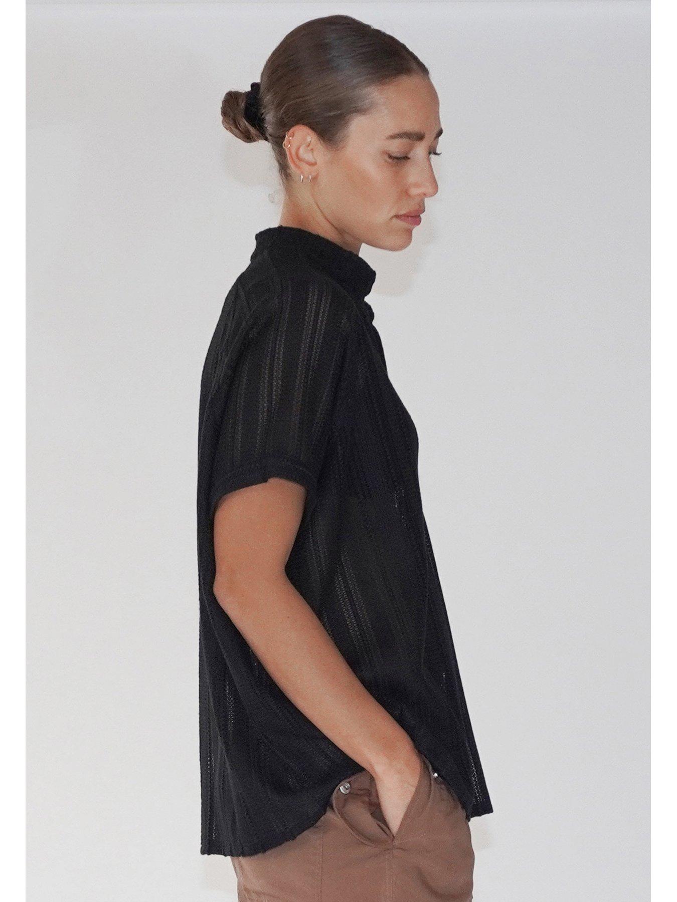 religion-oversized-sheer-crochet-shirt-blouse-blackdetail