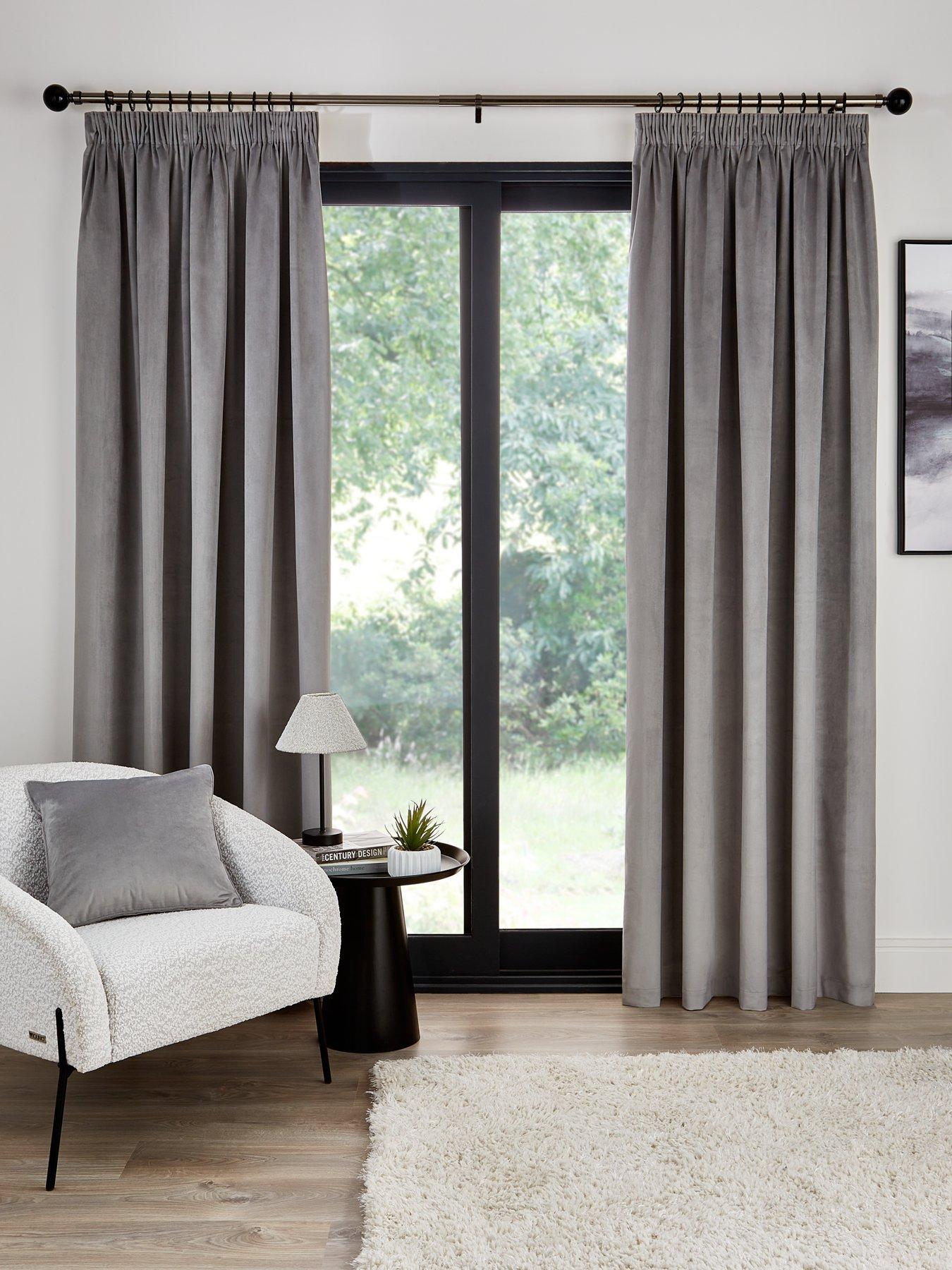 very-home-cambridge-blackoutnbsppencil-pleat-curtains