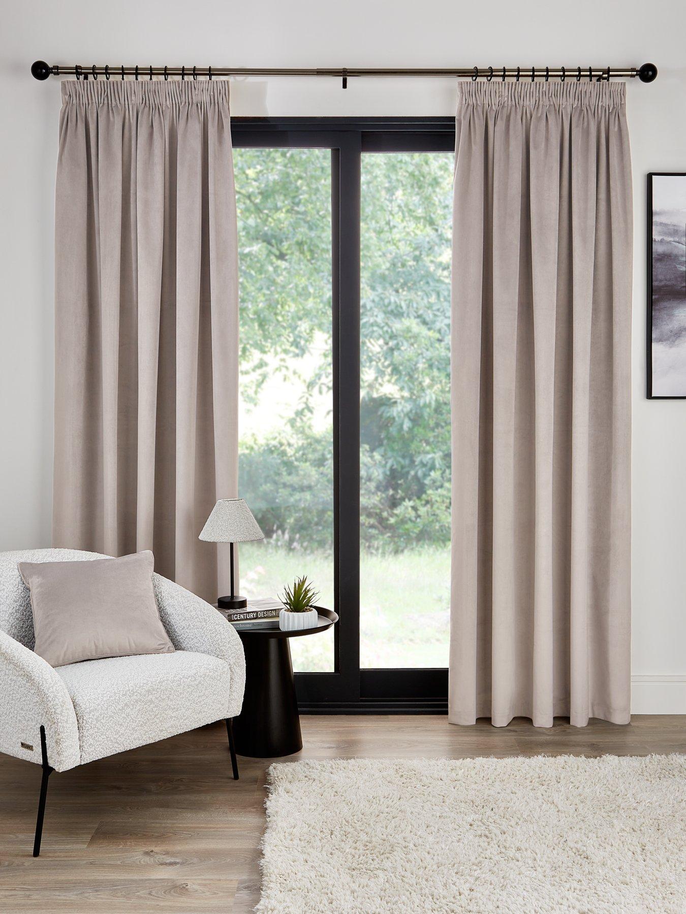 very-home-cambridge-blackoutnbsppencil-pleat-curtains