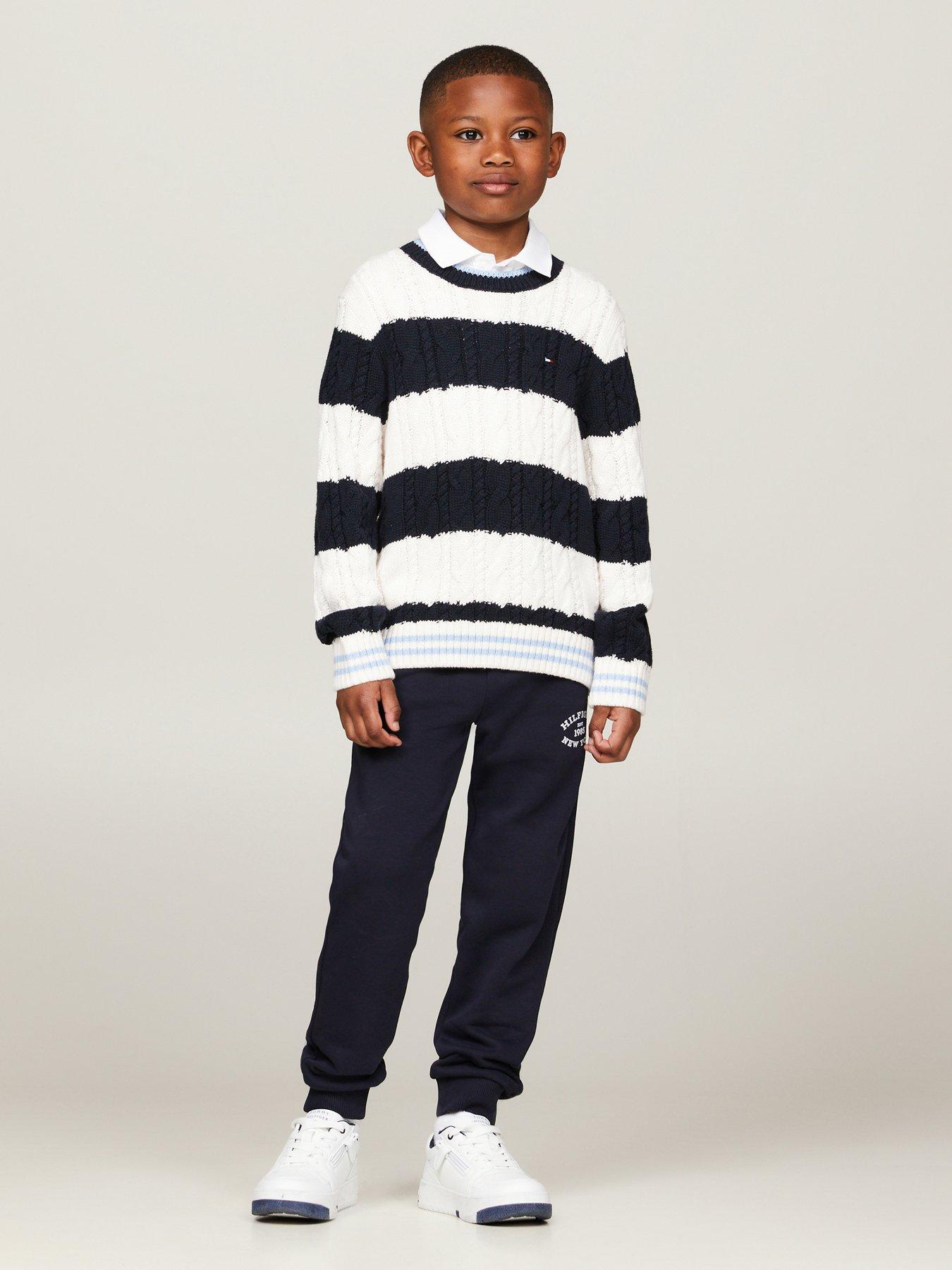 tommy-hilfiger-boys-colorblock-cable-regular-sweater-navywhitestillFront