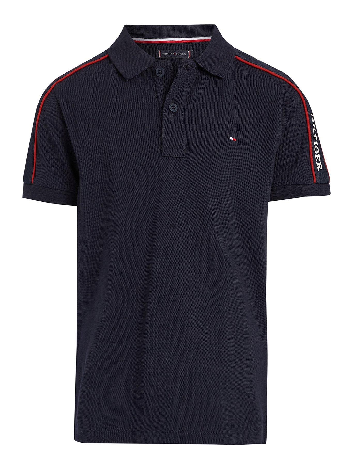 tommy-hilfiger-boys-monotype-tape-regular-short-sleeve-polo-navyfront