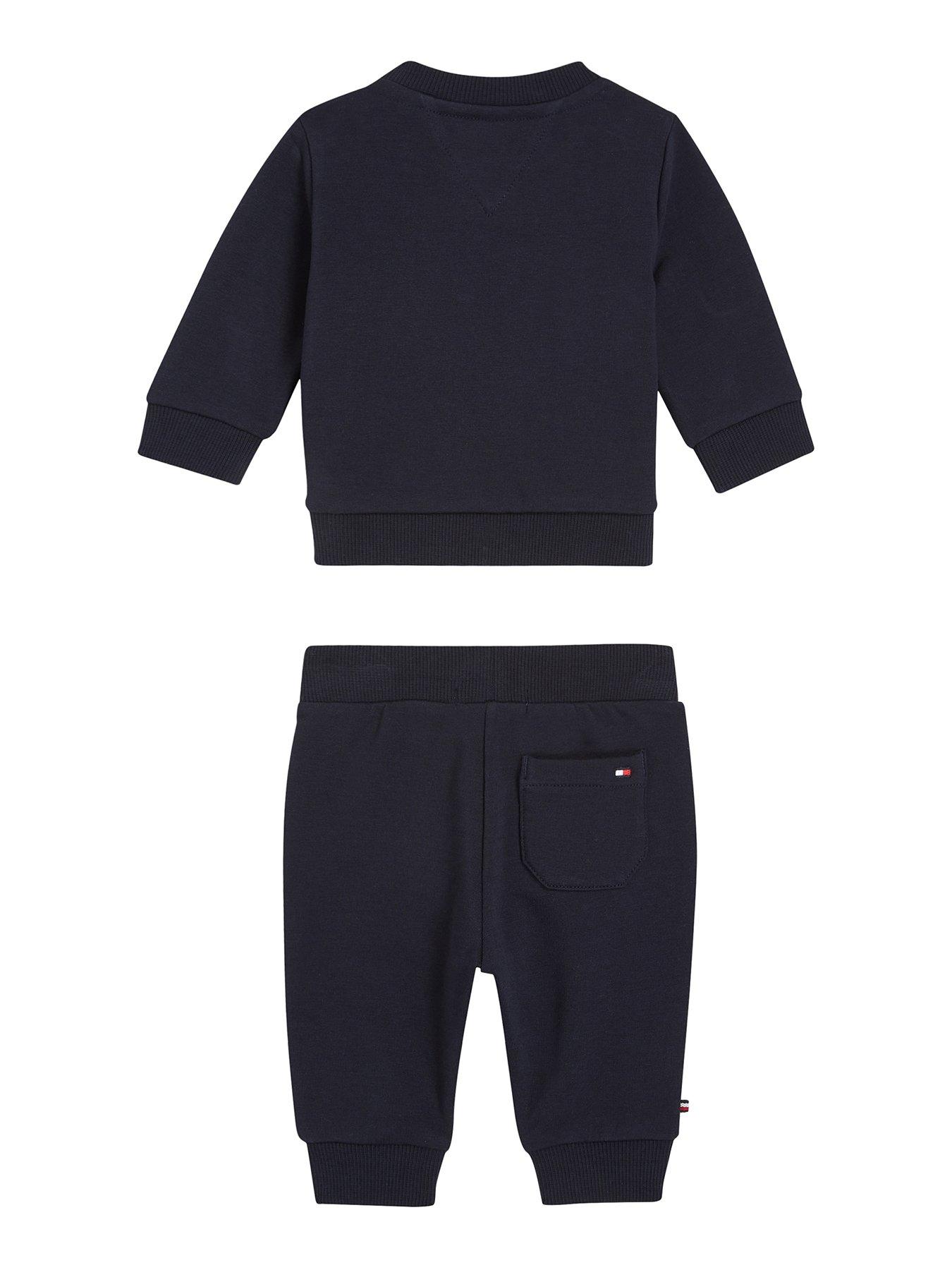 Tommy Hilfiger Baby Boys Cable Knit Trouser Gift Set in Navy