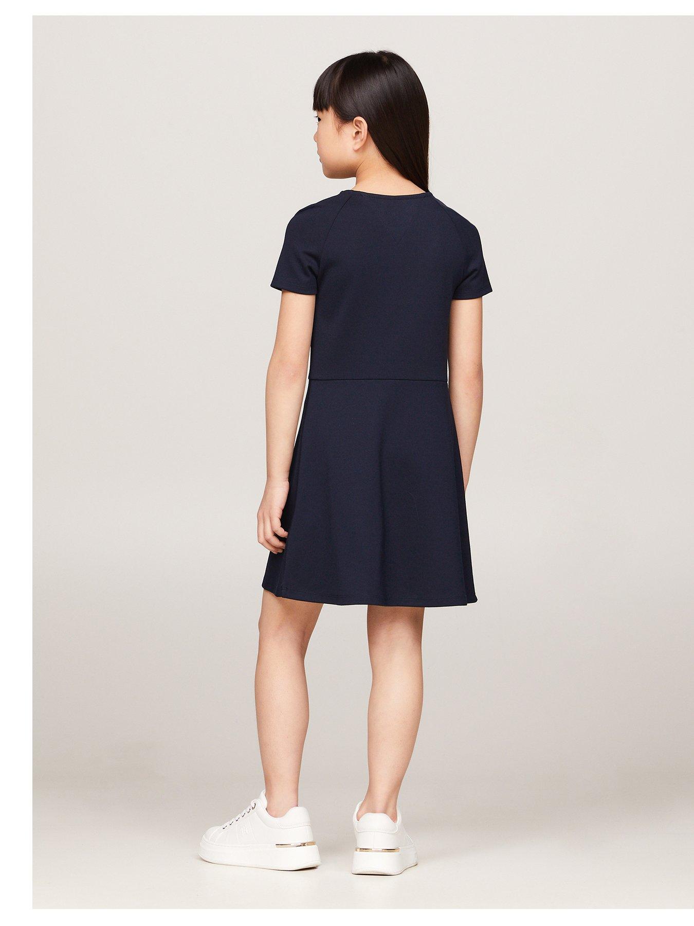 tommy-hilfiger-girls-punto-fit-flare-dress-navyback