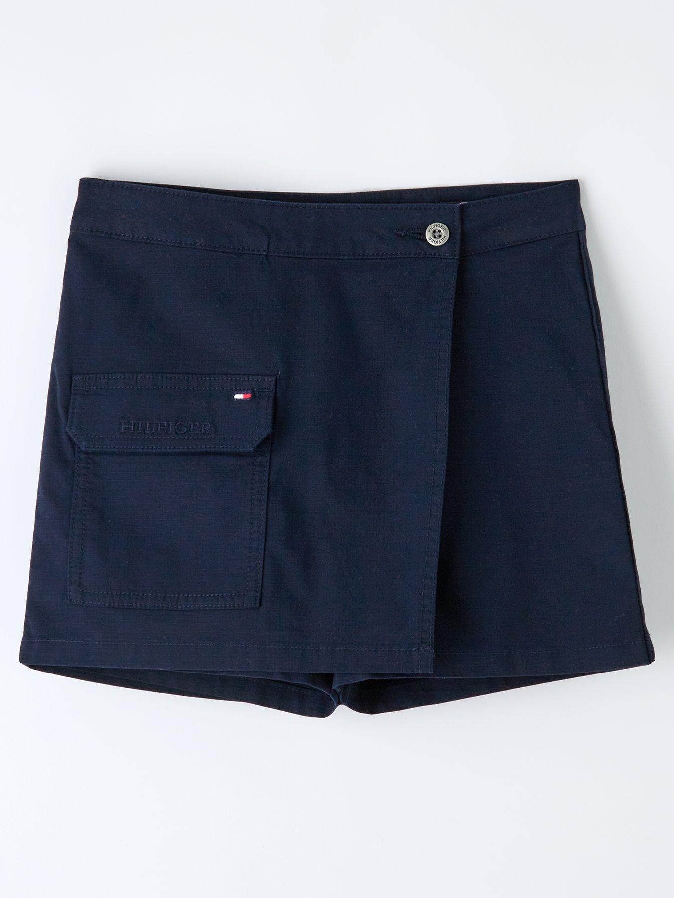 tommy-hilfiger-girls-utility-ribstop-skort-navy