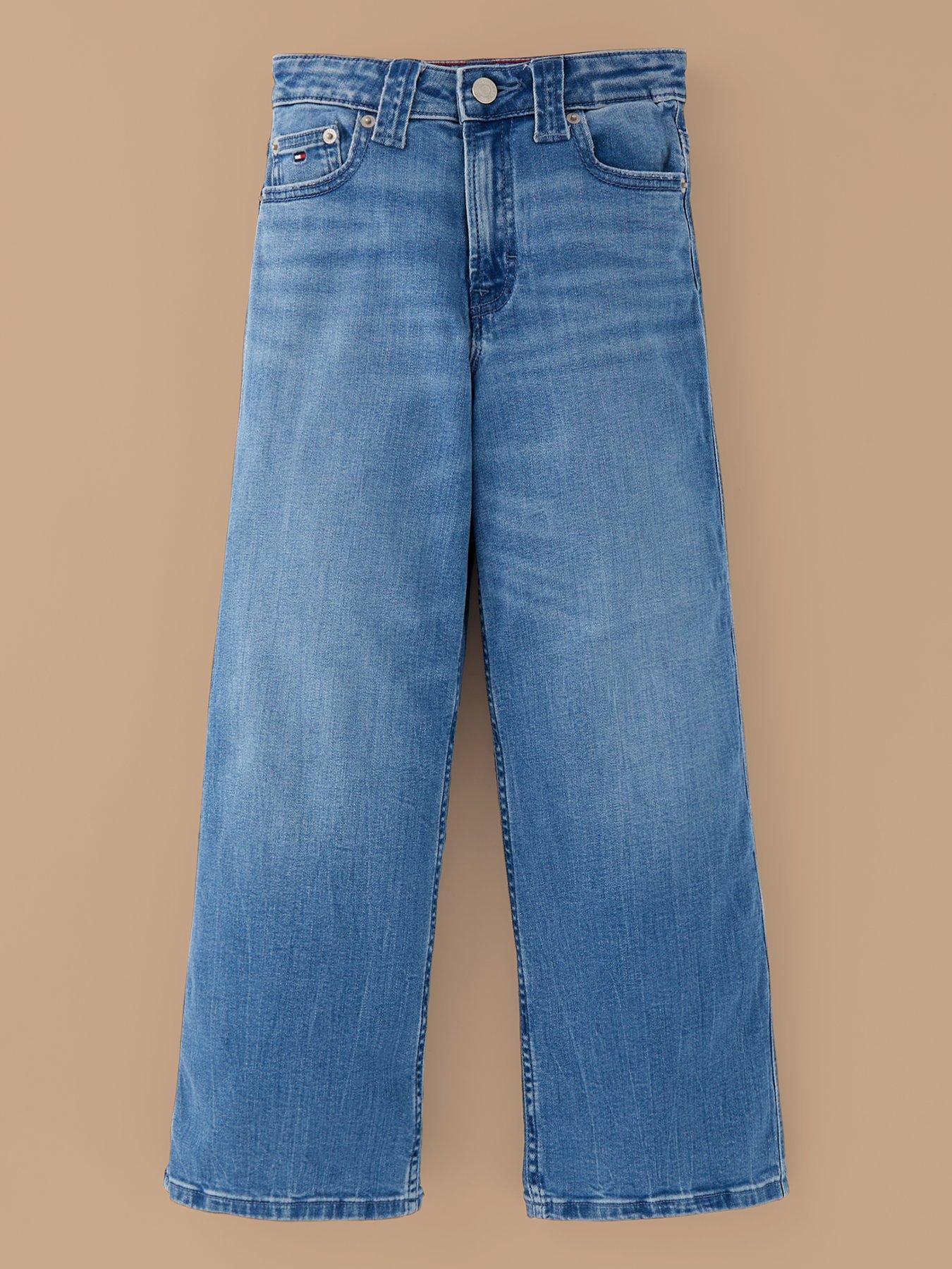 undefined Girls Mabel Vintage Straight Denim Jeans - Blue