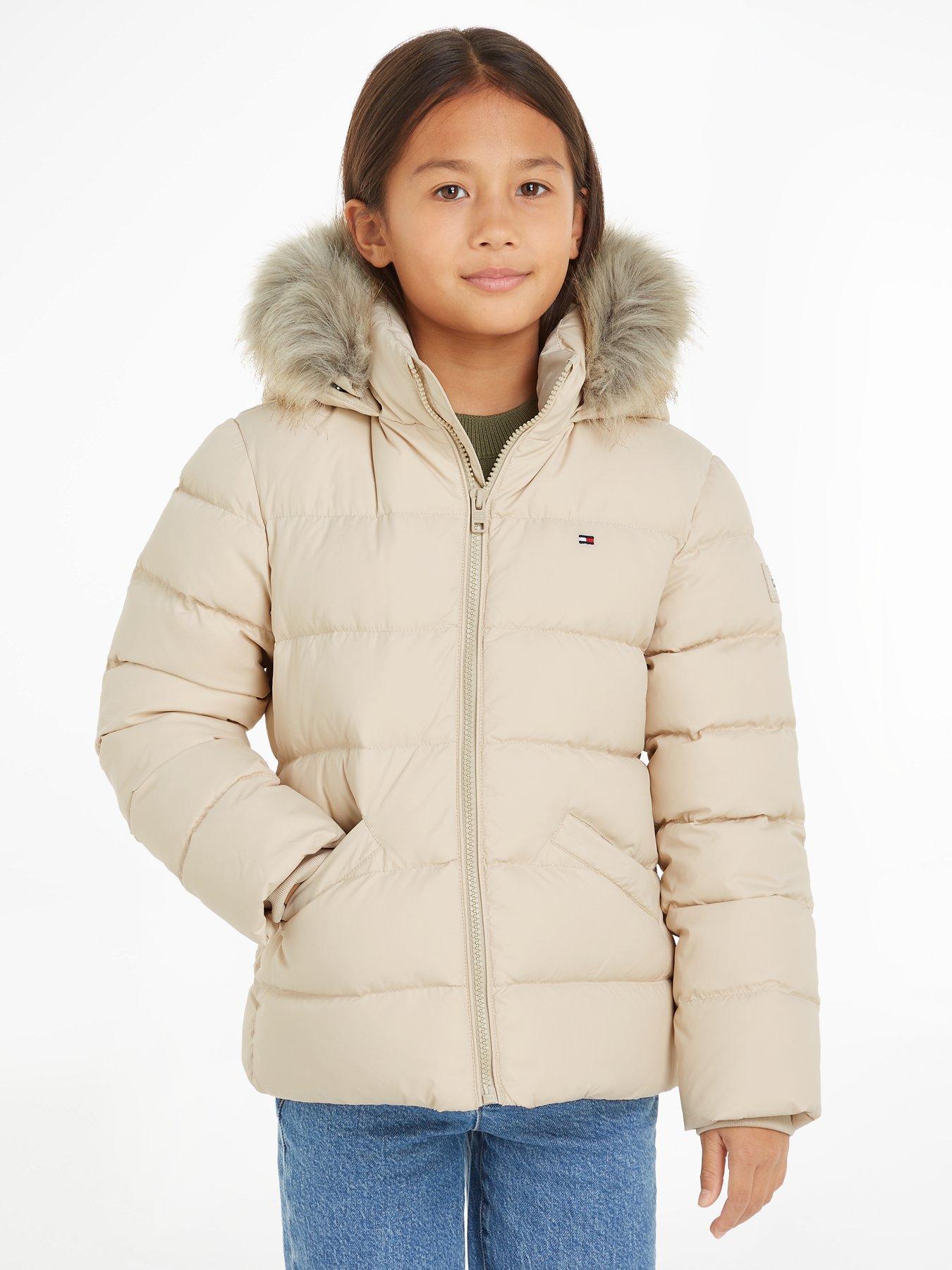 tommy-hilfiger-girls-essential-down-fur-hood-jacket-beigestillFront