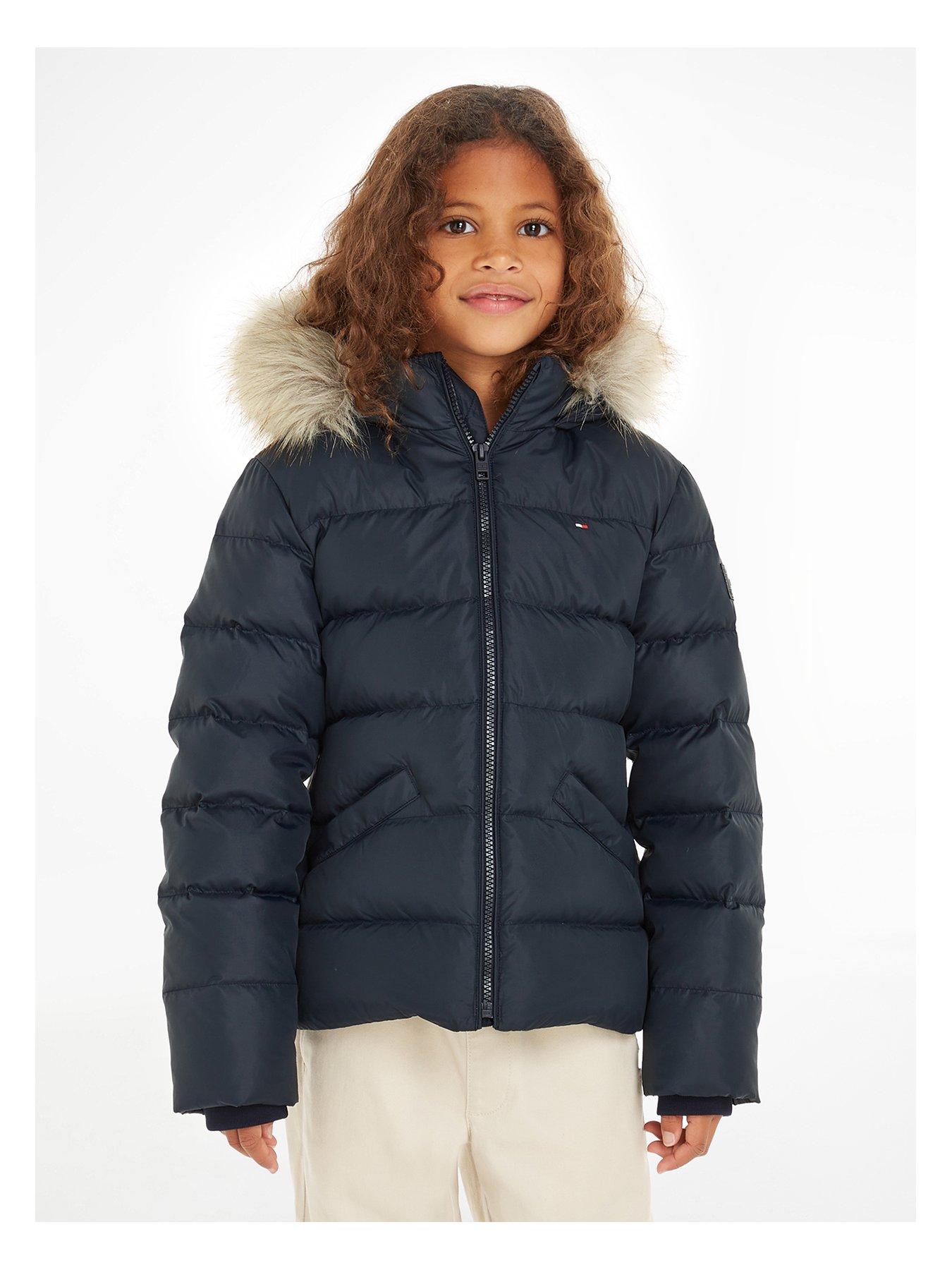 Girls navy school coat hotsell