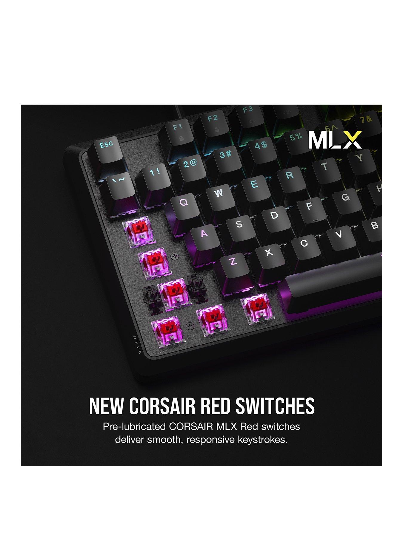 Image 3 of 8 of CORSAIR CORSAIR K70 CORE RGB KEYBOARD - RED Switch