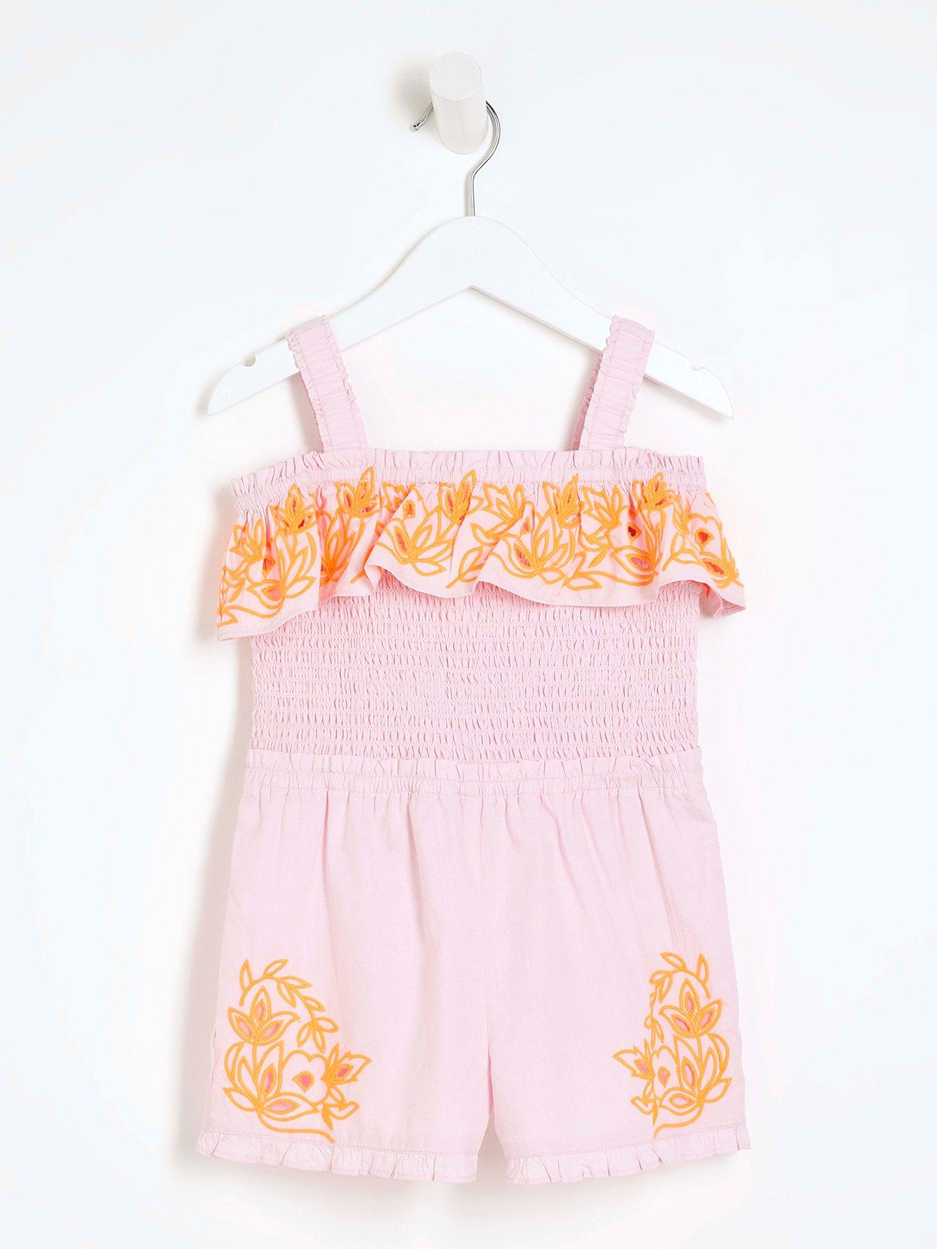 river-island-mini-mini-girls-embroidered-playsuit-orange