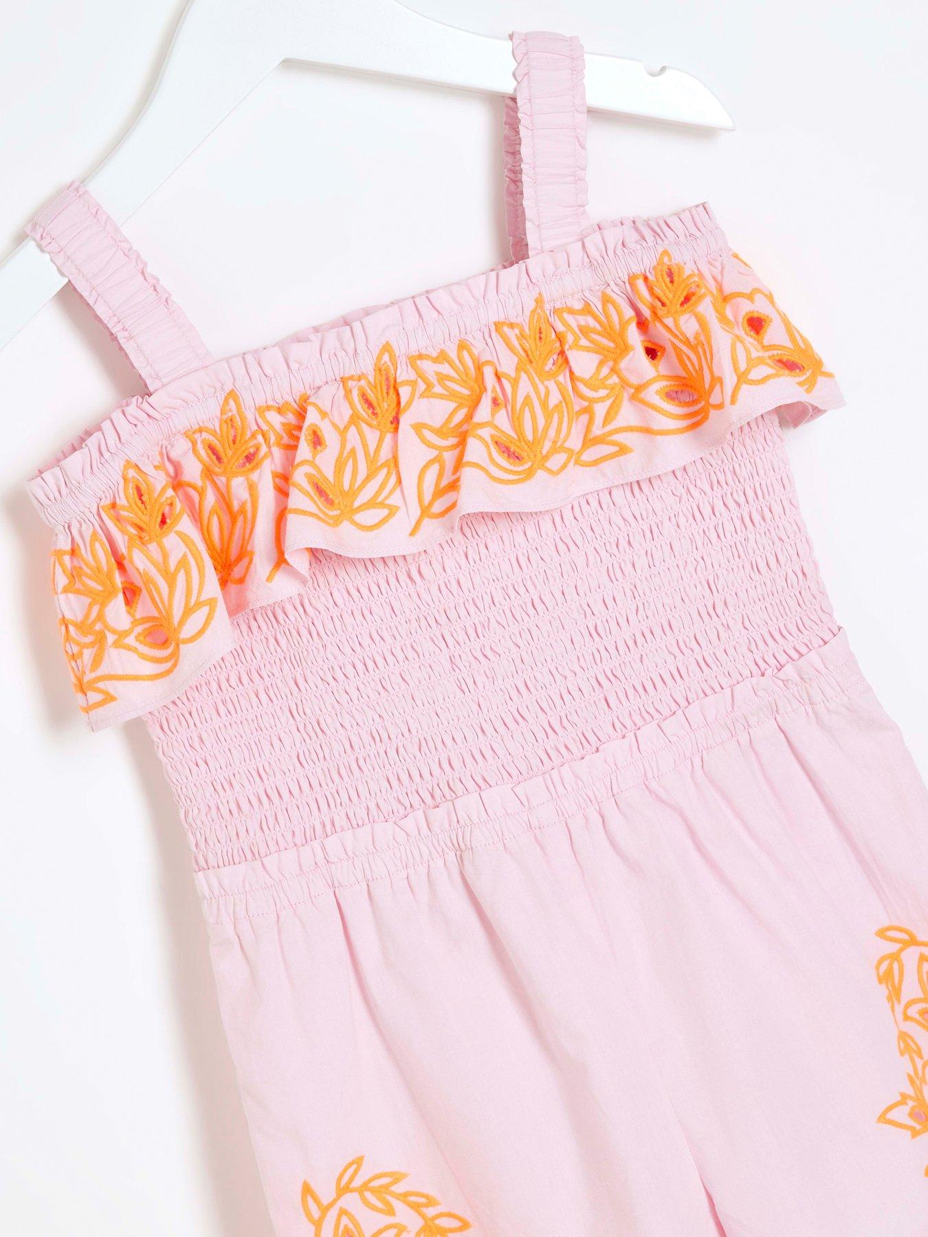 river-island-mini-mini-girls-embroidered-playsuit-orangeoutfit