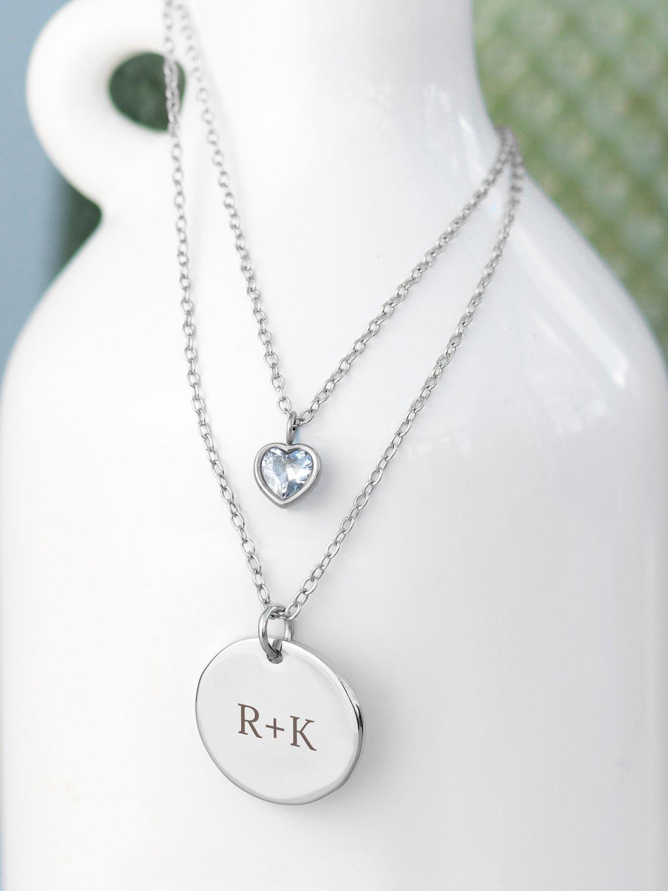 treat-republic-personalised-layered-crystal-heart-and-disc-necklace-in-silveroutfit