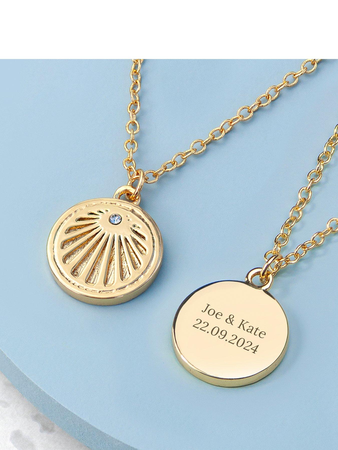 Treat Republic Personalised Sunburst Necklace