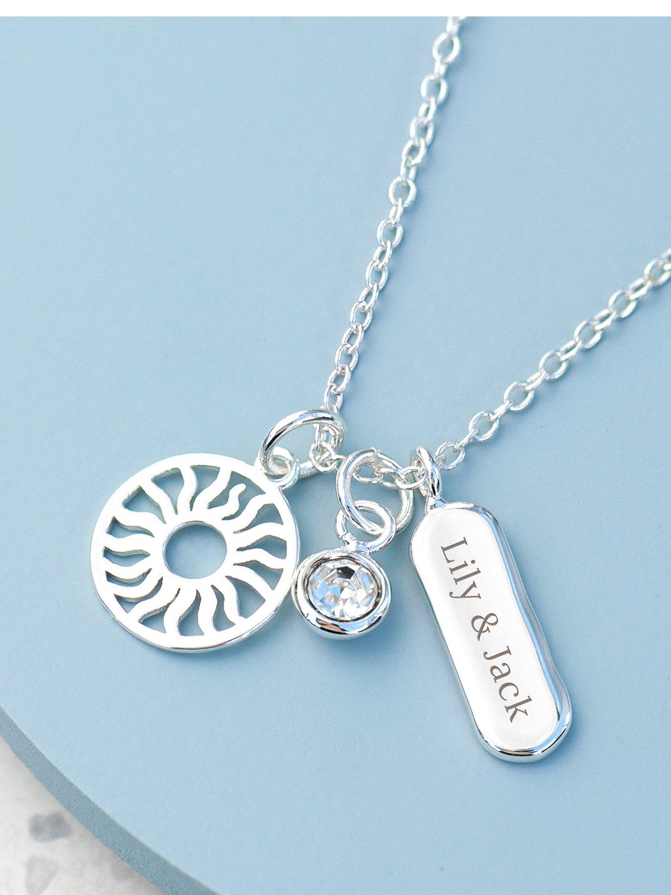 Treat Republic Personalised Eternal Sun Charms Necklace